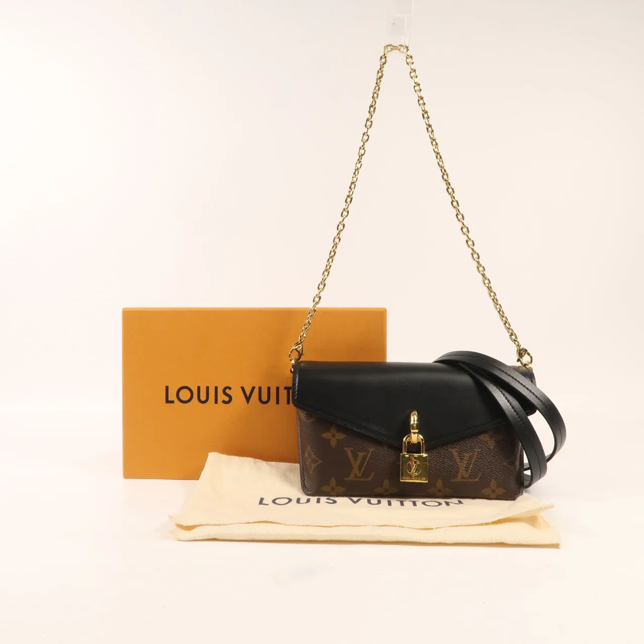 LOUIS VUITTON M80559 兩用包 塗層帆布 棕色 / 黑色 / Black/Brown 塗層帆布 中古品B - 縮圖 13