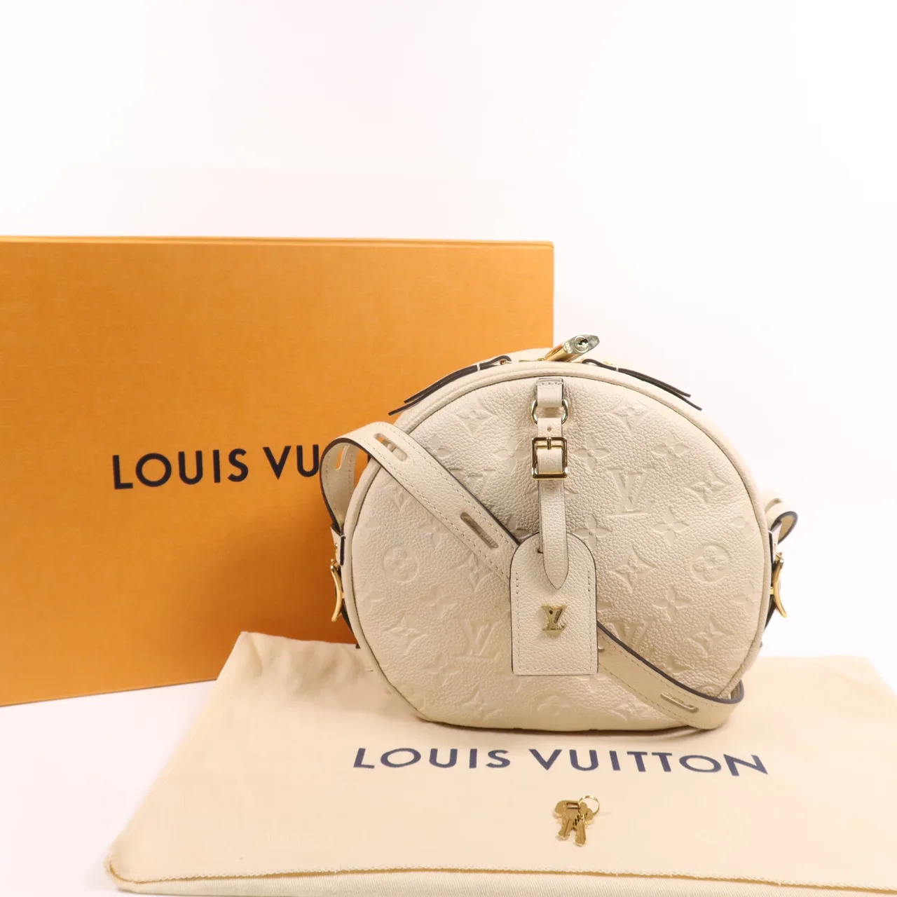 LOUIS VUITTON M45276 肩背包 牛皮 米色 / White 牛皮 中古品A - 縮圖 9