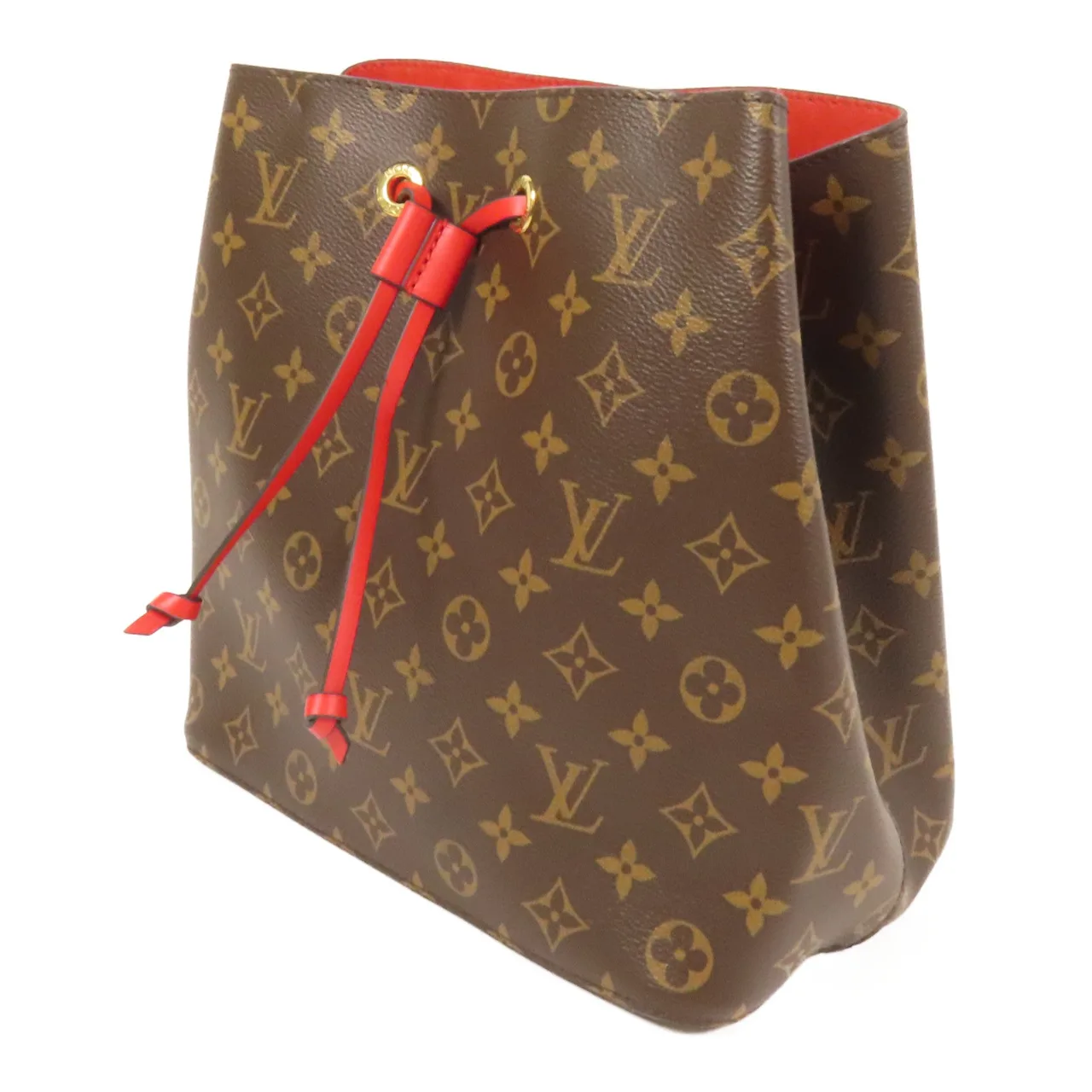 LOUIS VUITTON NeoNoe M44021 肩背包 塗層帆布 紅色 / Red 塗層帆布 中古品A - 縮圖 3