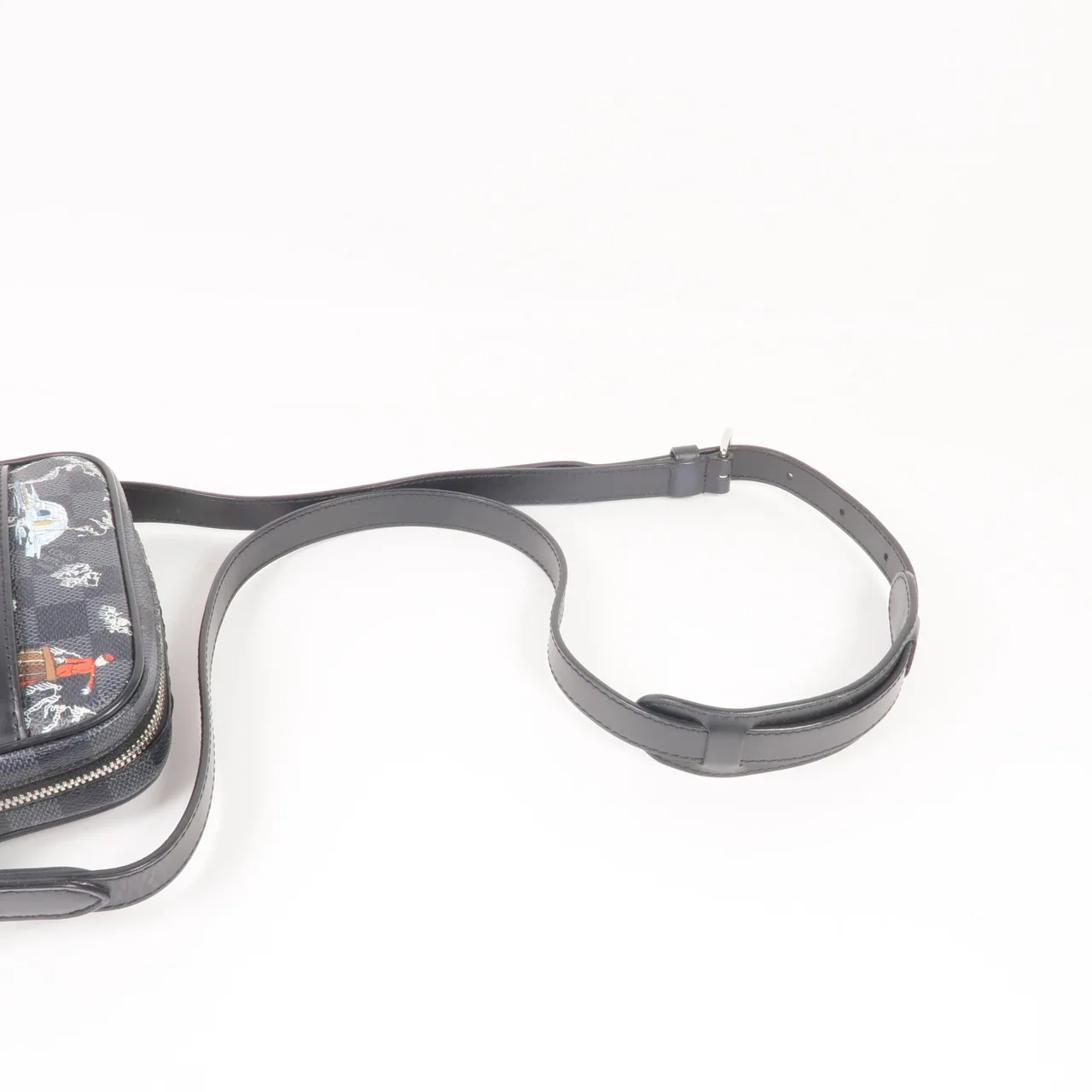 LOUIS VUITTON Danube Slim N40239 肩背包 塗層帆布 黑色 / 灰色 塗層帆布 中古品A - 縮圖 5