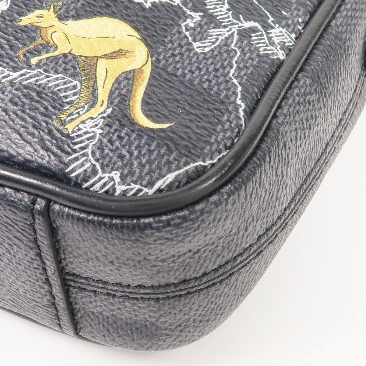 LOUIS VUITTON Danube Slim N40239 肩背包 塗層帆布 黑色 / 灰色 塗層帆布 中古品A - 縮圖 8