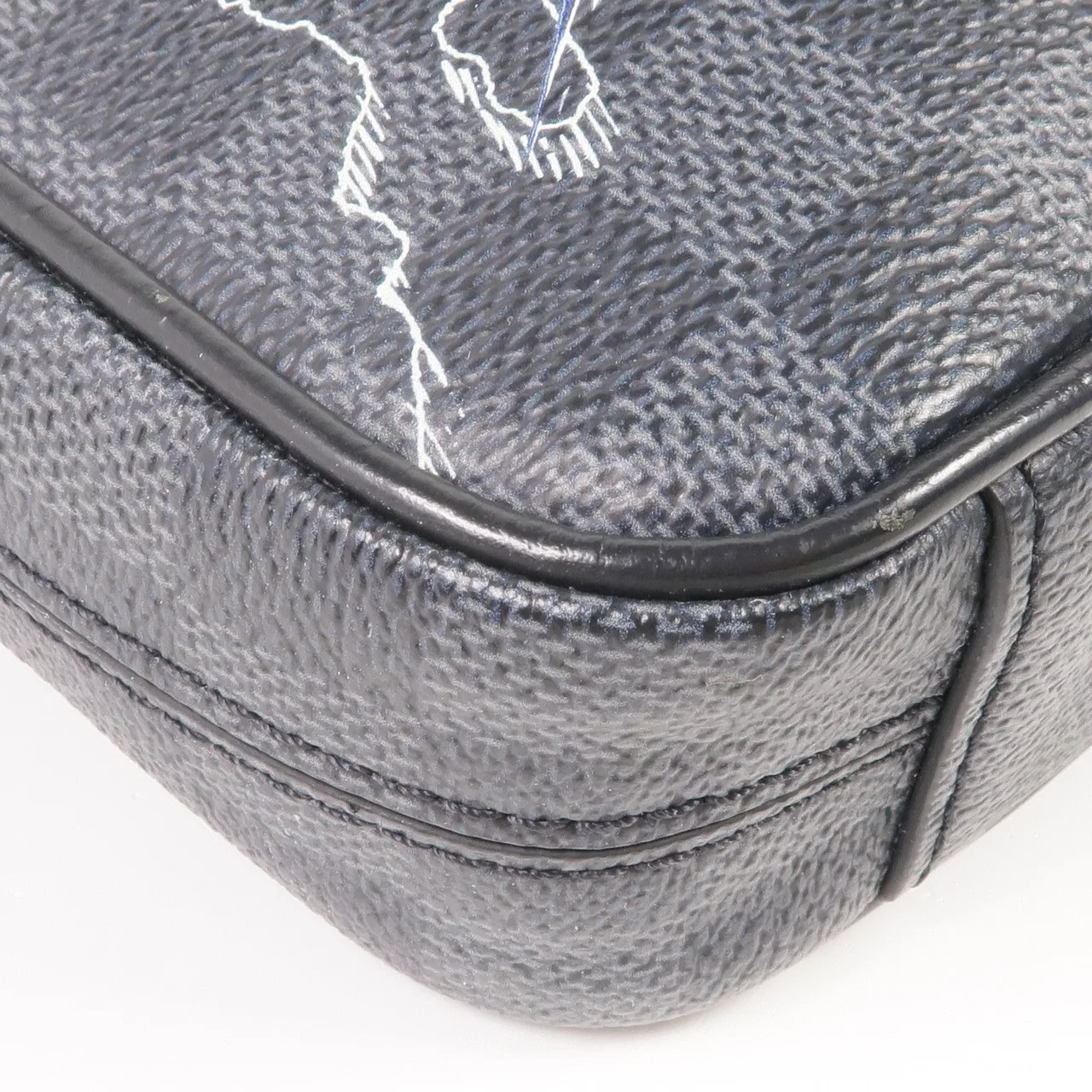 LOUIS VUITTON Danube Slim N40239 肩背包 塗層帆布 黑色 / 灰色 塗層帆布 中古品A - 縮圖 9