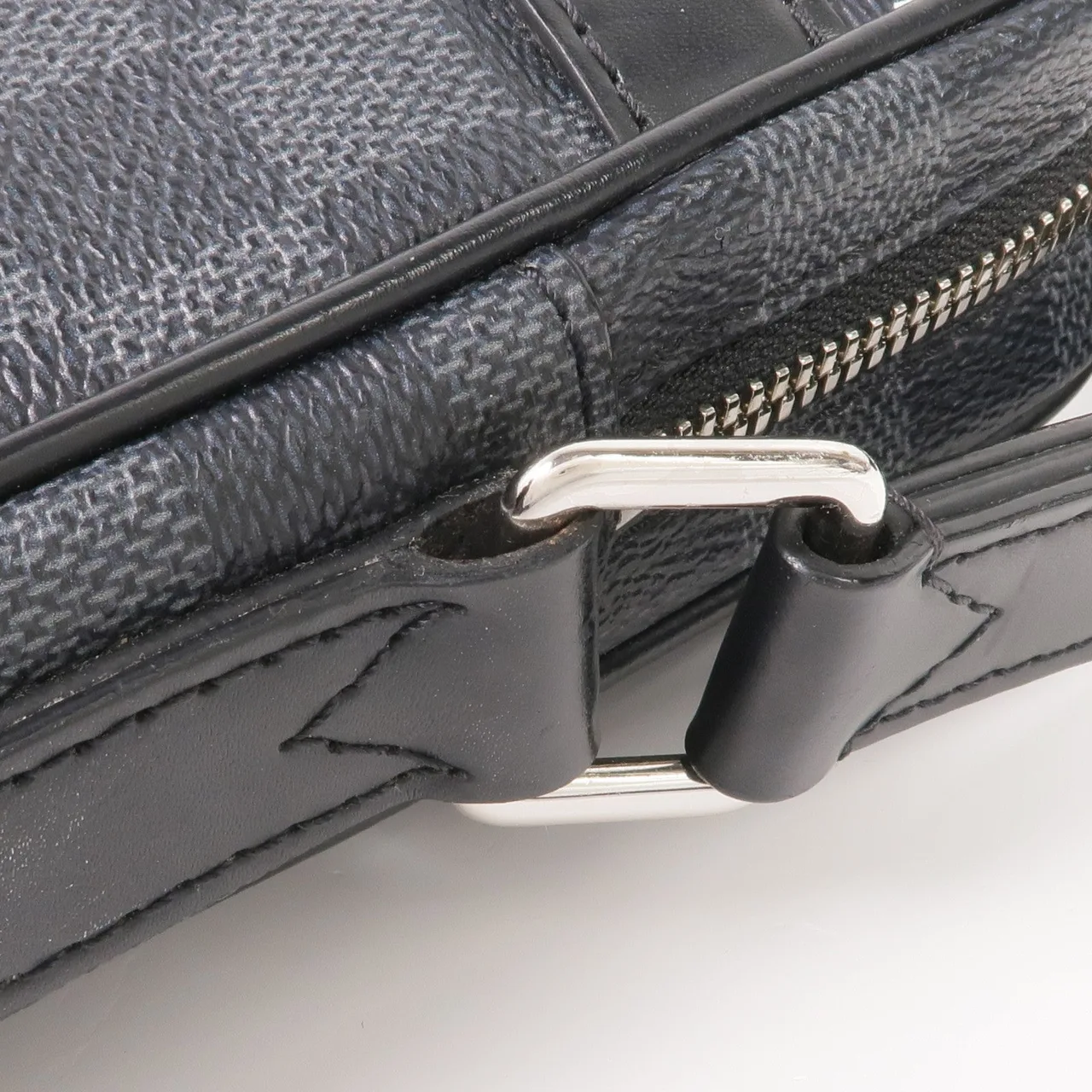 LOUIS VUITTON Danube Slim N40239 肩背包 塗層帆布 黑色 / 灰色 塗層帆布 中古品A - 縮圖 10