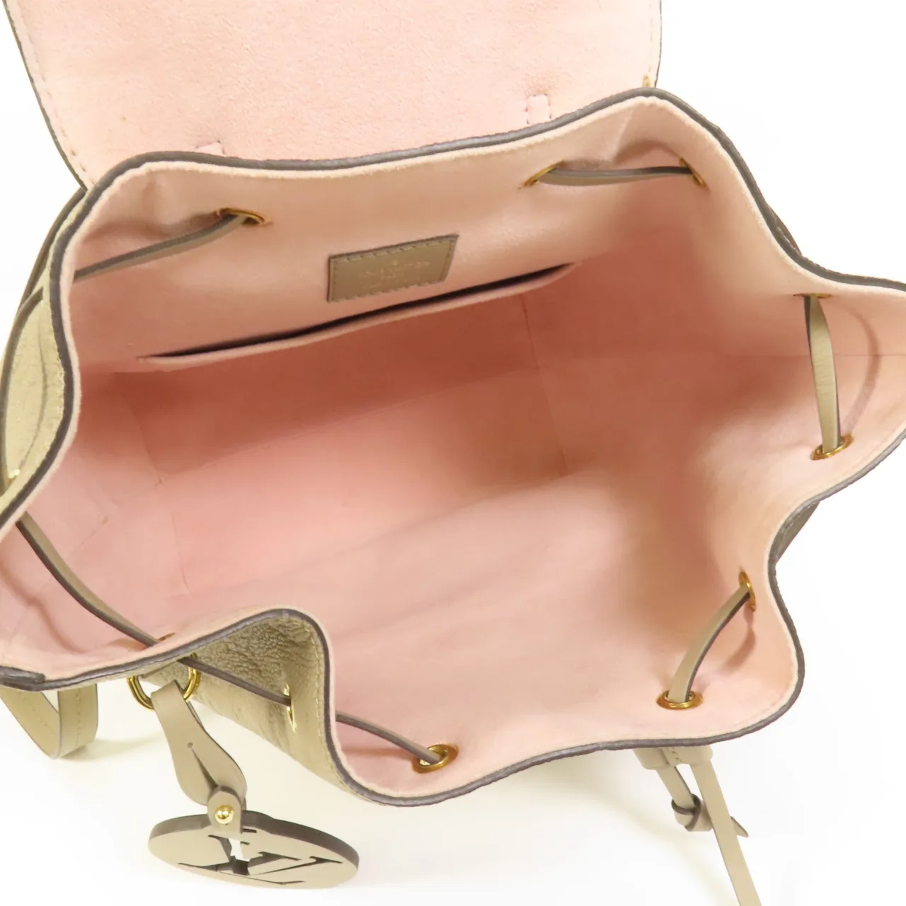 LOUIS VUITTON Montsouris M45410 Backpack Calfskin 米色 Calfskin Rank A - Thumbnail 6