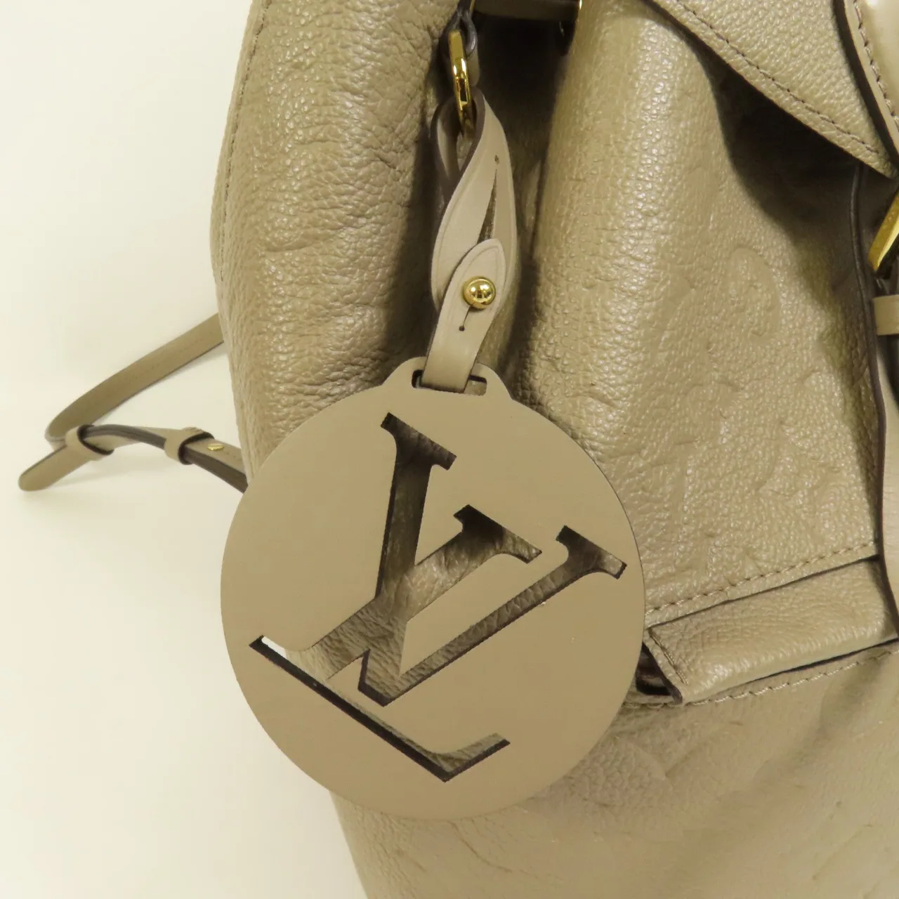 LOUIS VUITTON Montsouris M45410 Backpack Calfskin 米色 Calfskin Rank A - Thumbnail 7