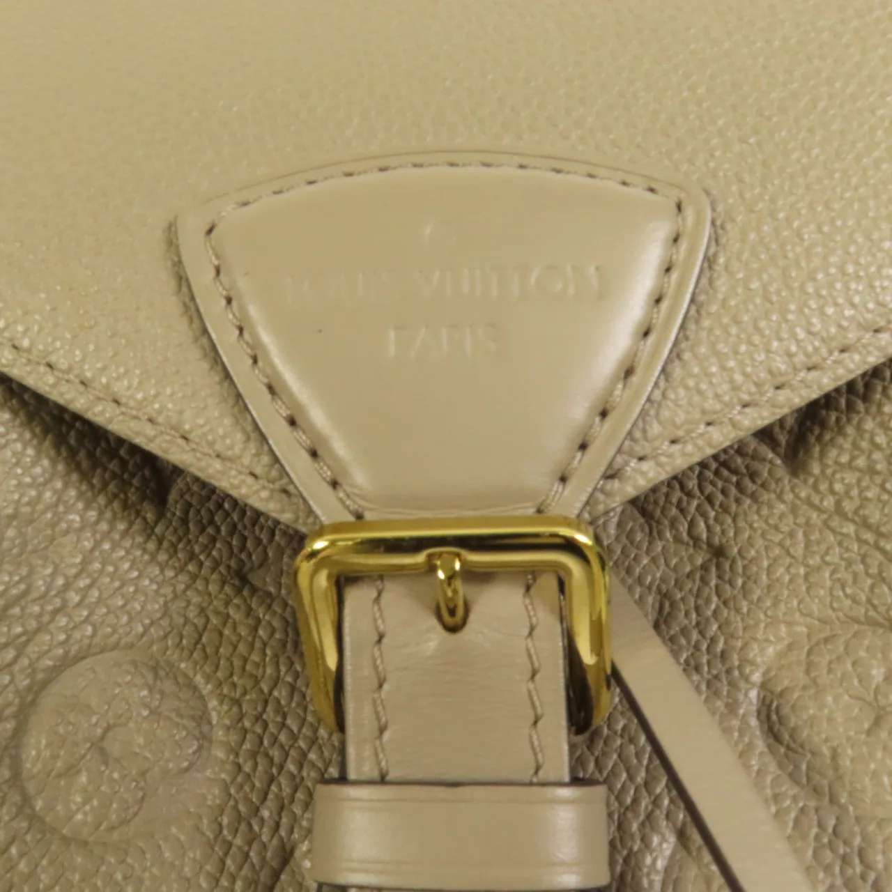 LOUIS VUITTON Montsouris M45410 Backpack Calfskin 米色 Calfskin Rank A - Thumbnail 8