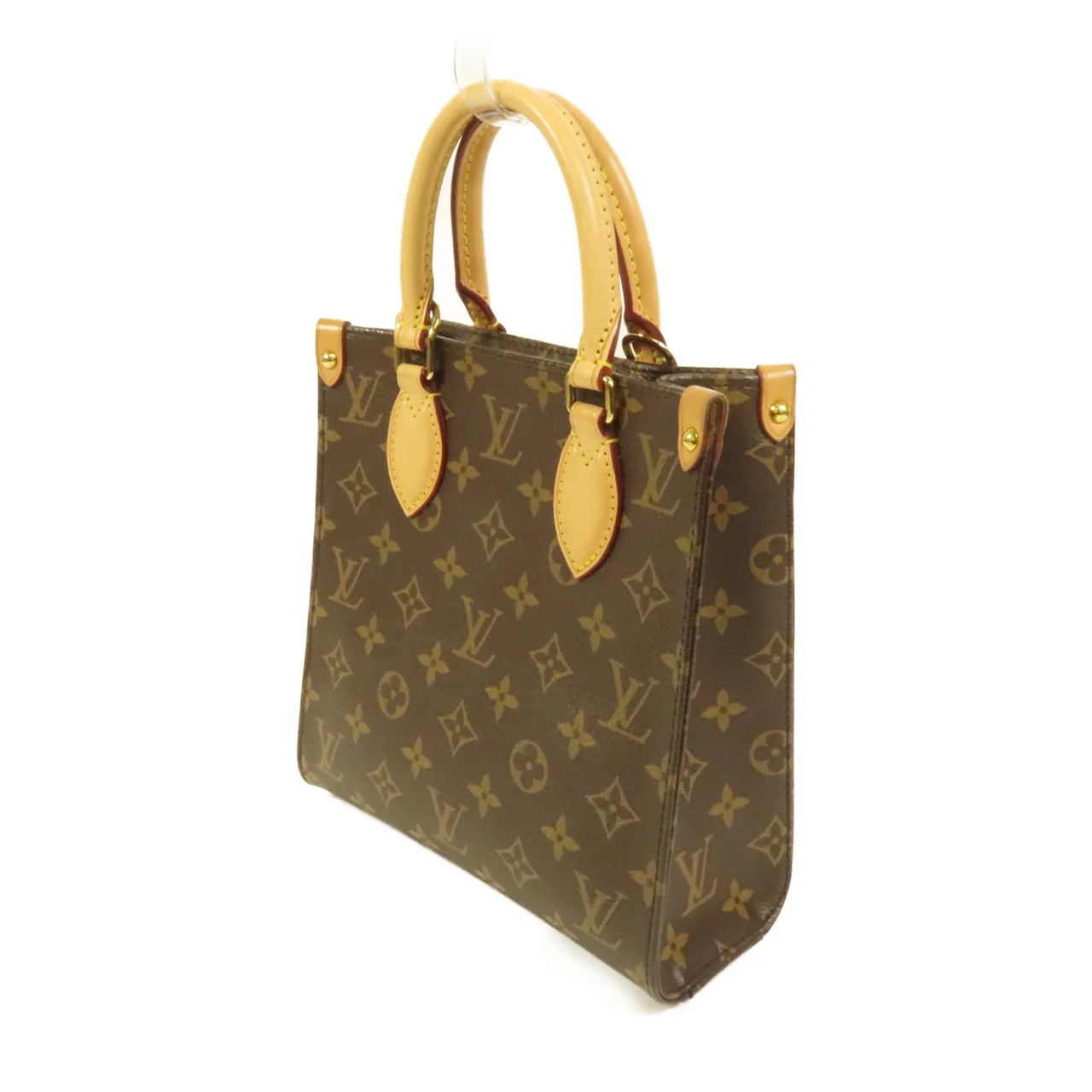 LOUIS VUITTON Sac Plat M45847 2-Way Bag Coated Canvas 棕色 / Brown Coated Canvas Rank B - Thumbnail 3