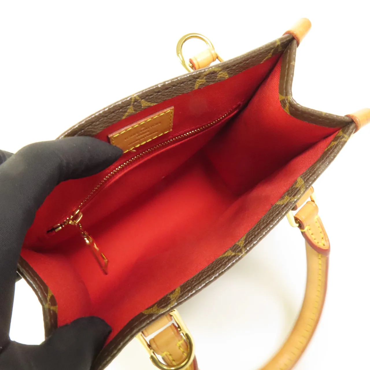 LOUIS VUITTON Sac Plat M45847 2-Way Bag Coated Canvas 棕色 / Brown Coated Canvas Rank B - Thumbnail 8