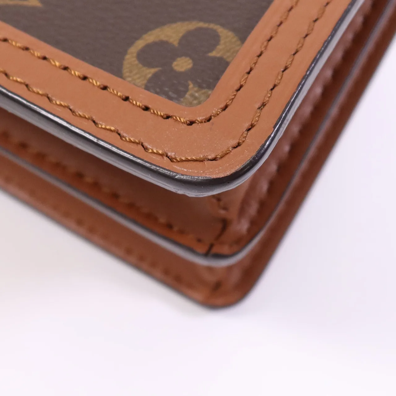 LOUIS VUITTON Mini Dauphine M45959 Shoulder Bag Coated Canvas 棕色 Coated Canvas Rank B - Thumbnail 10