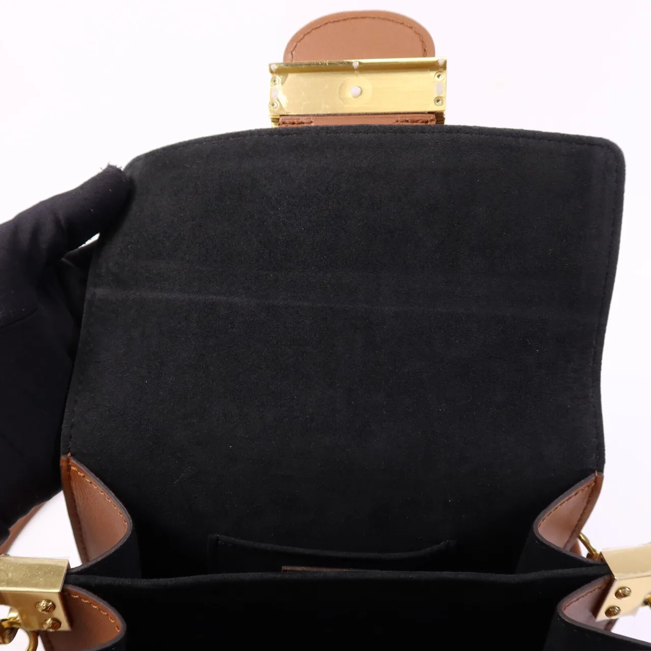 LOUIS VUITTON Mini Dauphine M45959 Shoulder Bag Coated Canvas 棕色 Coated Canvas Rank B - Thumbnail 13