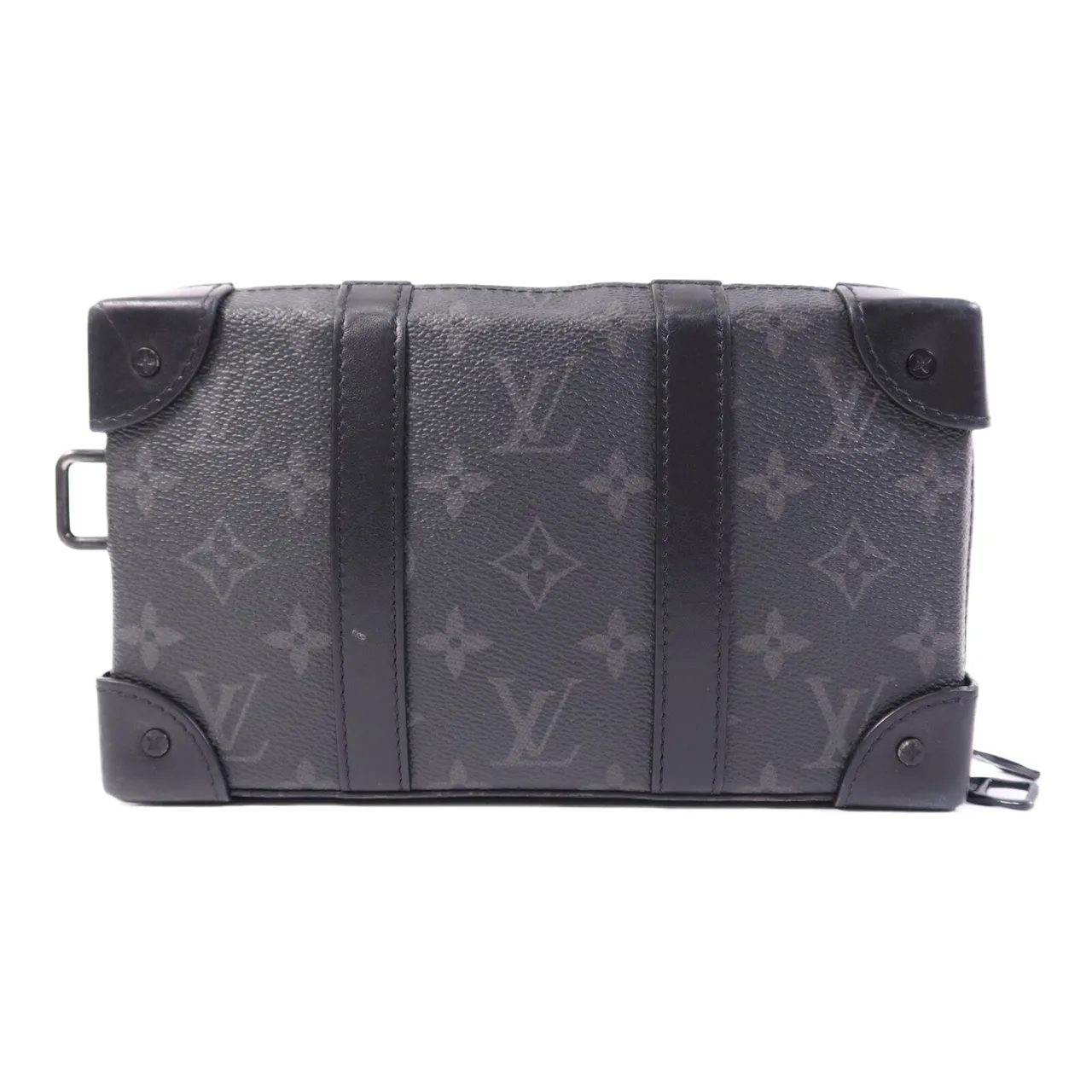 LOUIS VUITTON Soft Trunk M69838 Shoulder Bag Coated Canvas 黑色 / Black Coated Canvas Rank B - Thumbnail 2