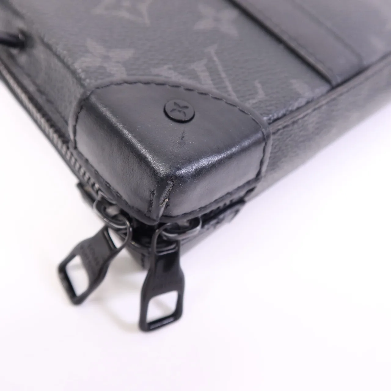 LOUIS VUITTON Soft Trunk M69838 Shoulder Bag Coated Canvas 黑色 / Black Coated Canvas Rank B - Thumbnail 6