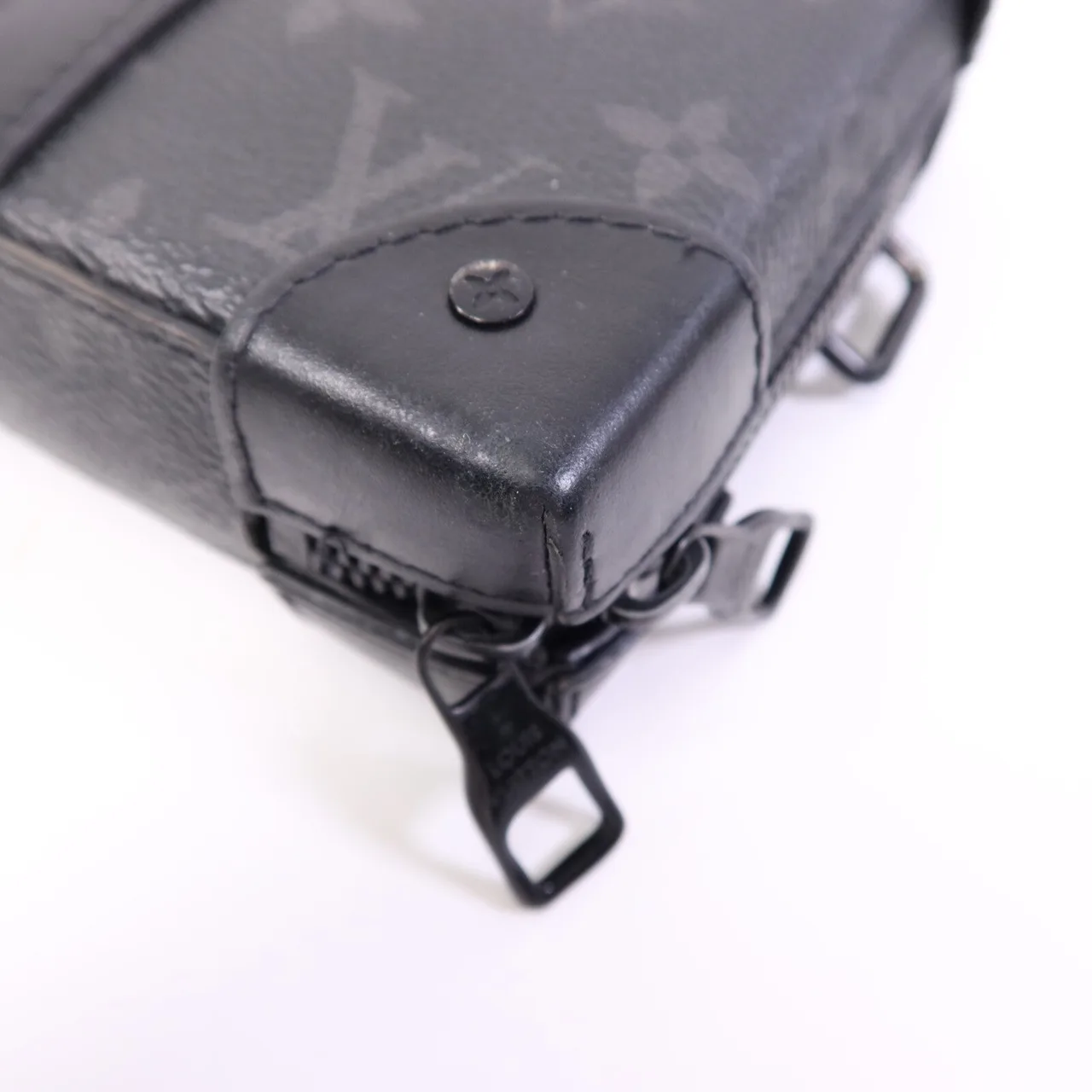 LOUIS VUITTON Soft Trunk M69838 Shoulder Bag Coated Canvas 黑色 / Black Coated Canvas Rank B - Thumbnail 7