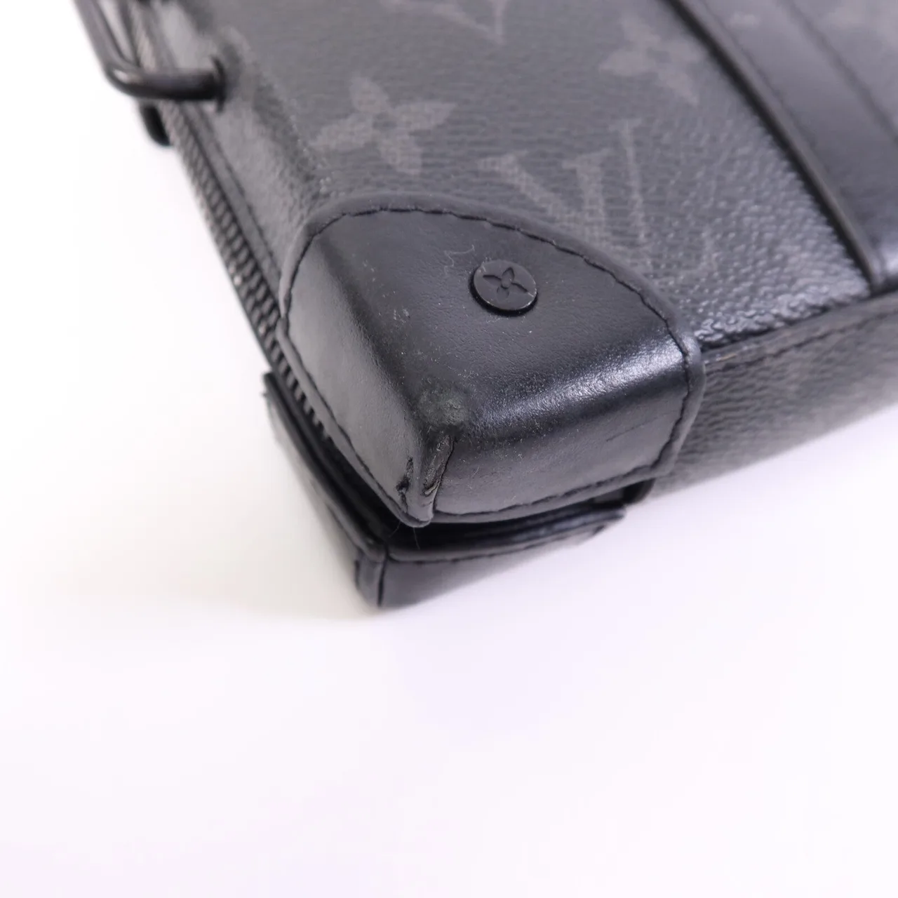 LOUIS VUITTON Soft Trunk M69838 Shoulder Bag Coated Canvas 黑色 / Black Coated Canvas Rank B - Thumbnail 8