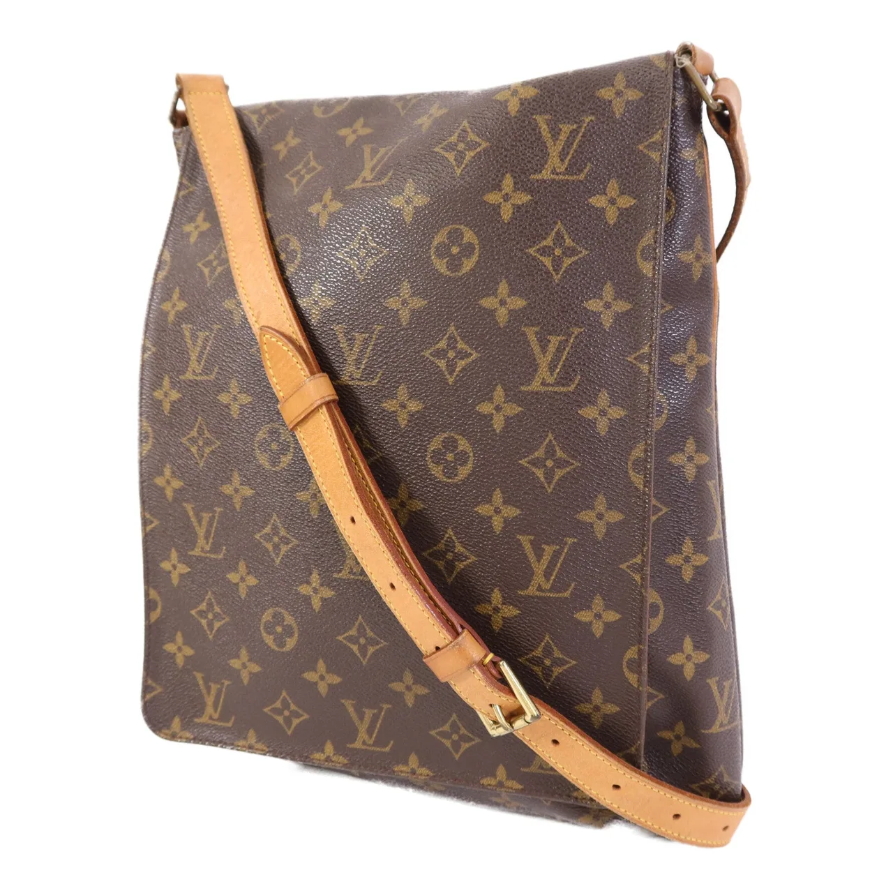 LOUIS VUITTON Musette M51256 Shoulder Bag Coated Canvas 棕色 Coated Canvas Rank B - Thumbnail 3