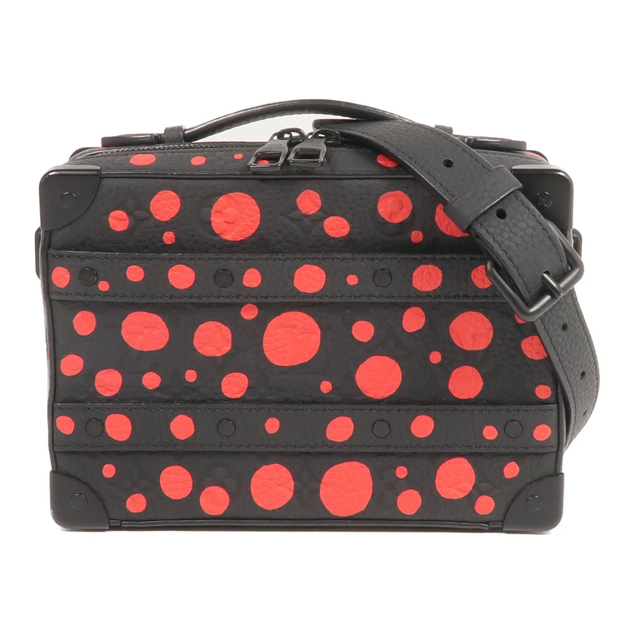 LOUIS VUITTON Soft Trunk M21677 2-Way Bag Calfskin 黑色 / 紅色 / Black/Red