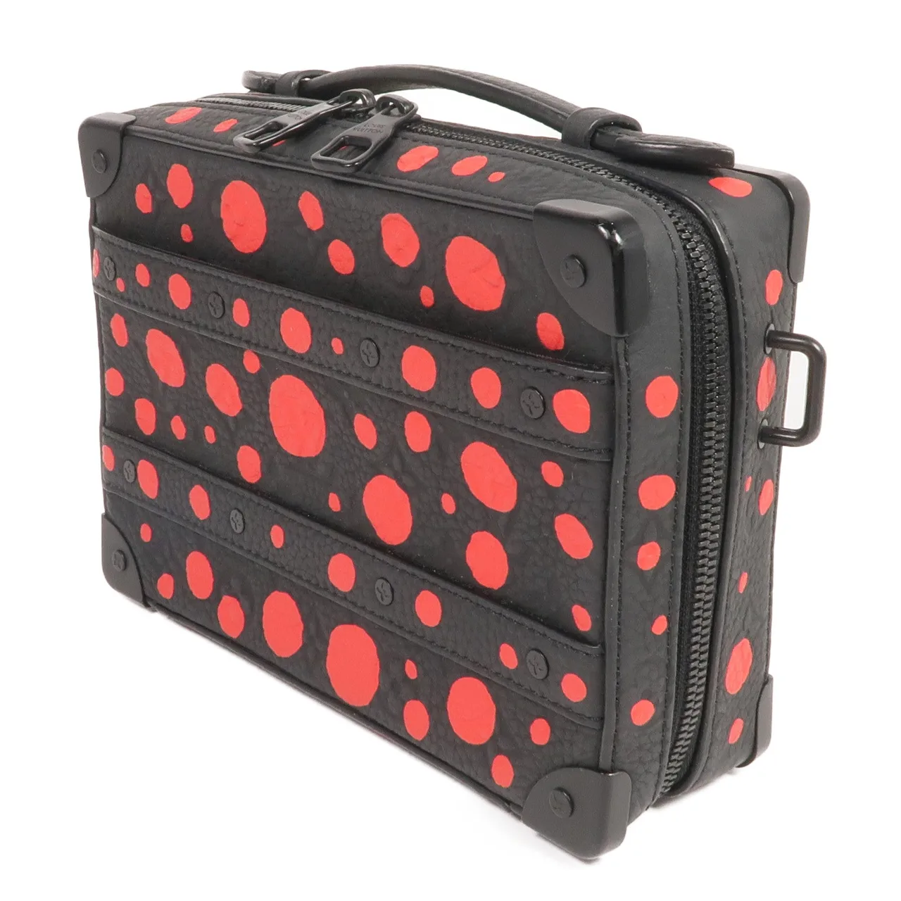 LOUIS VUITTON Soft Trunk M21677 2-Way Bag Calfskin 黑色 / 紅色 / Black/Red Calfskin Rank A - Thumbnail 2