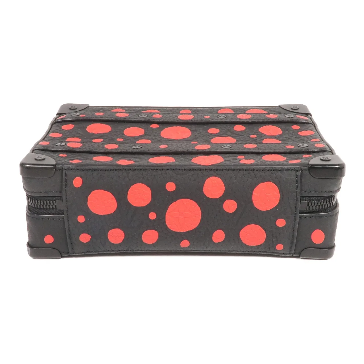 LOUIS VUITTON Soft Trunk M21677 2-Way Bag Calfskin 黑色 / 紅色 / Black/Red Calfskin Rank A - Thumbnail 4