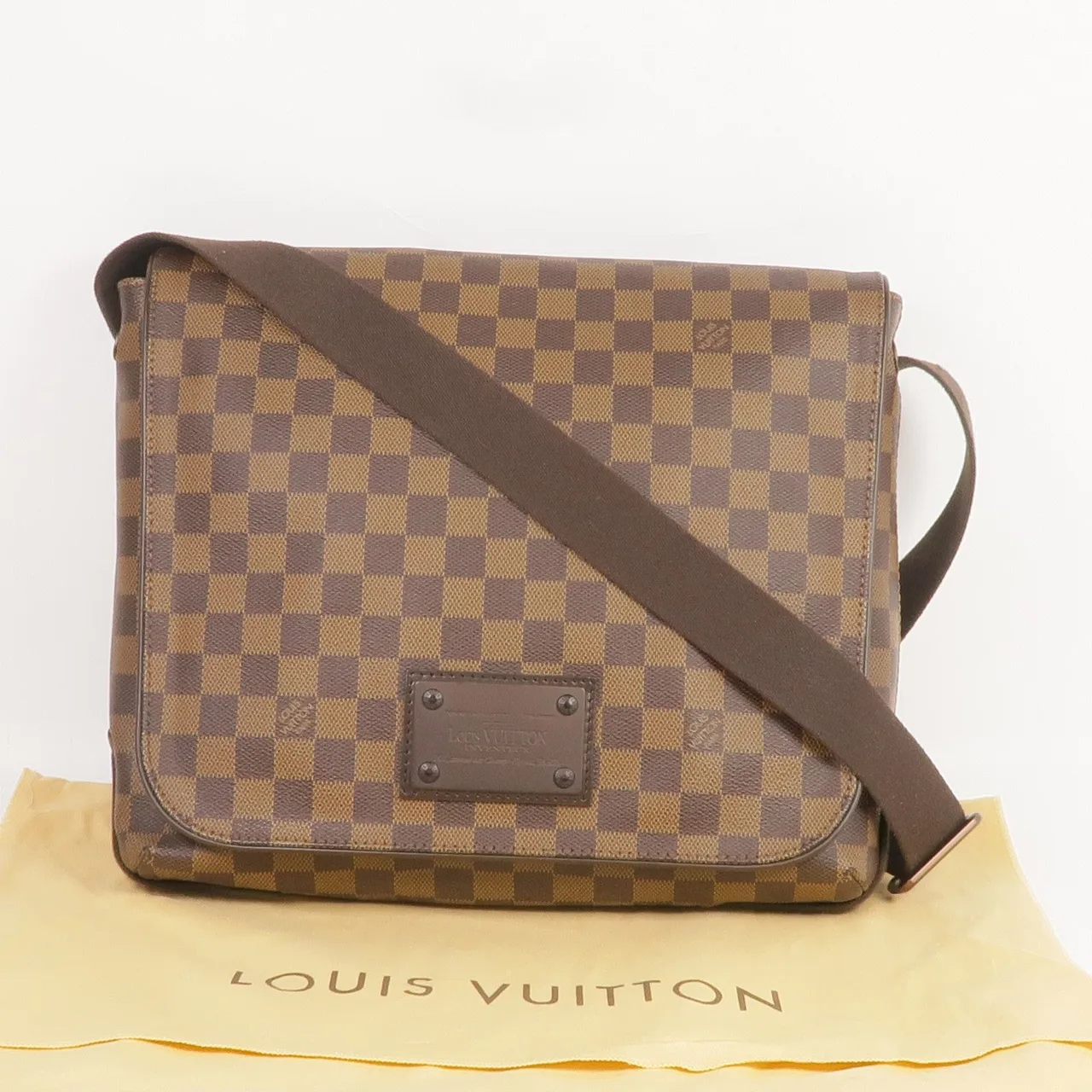 LOUIS VUITTON Brooklyn N51211 肩背包 塗層帆布 棕色 / Brown 塗層帆布 中古品A - 縮圖 10