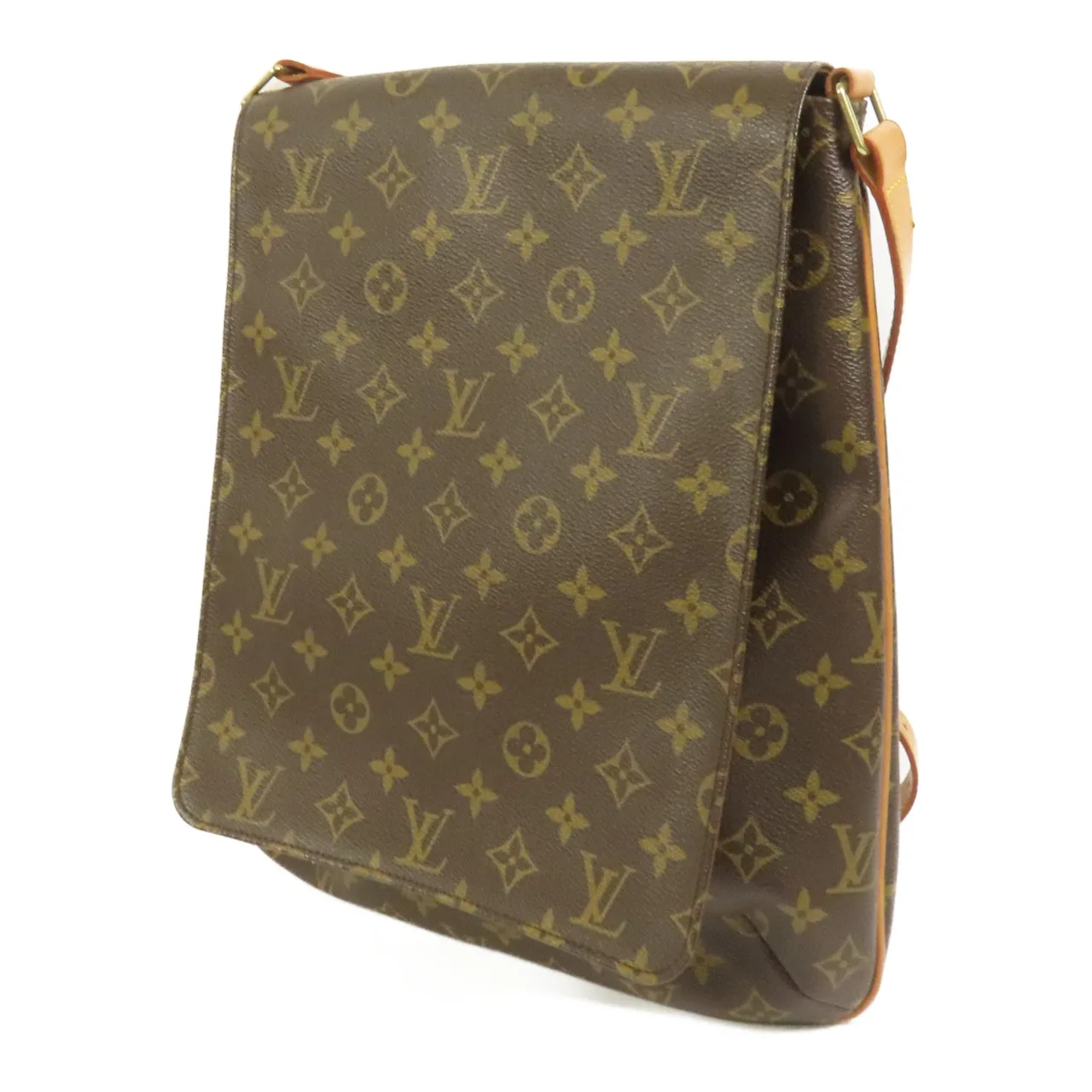 LOUIS VUITTON Musette M51256 肩背包 塗層帆布 棕色 / Brown 塗層帆布 中古品A - 縮圖 3