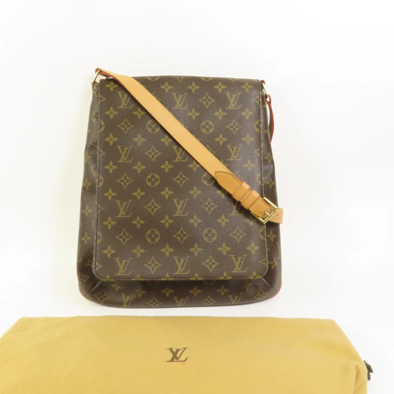 LOUIS VUITTON Musette M51256 肩背包 塗層帆布 棕色 / Brown 塗層帆布 中古品A - 縮圖 10