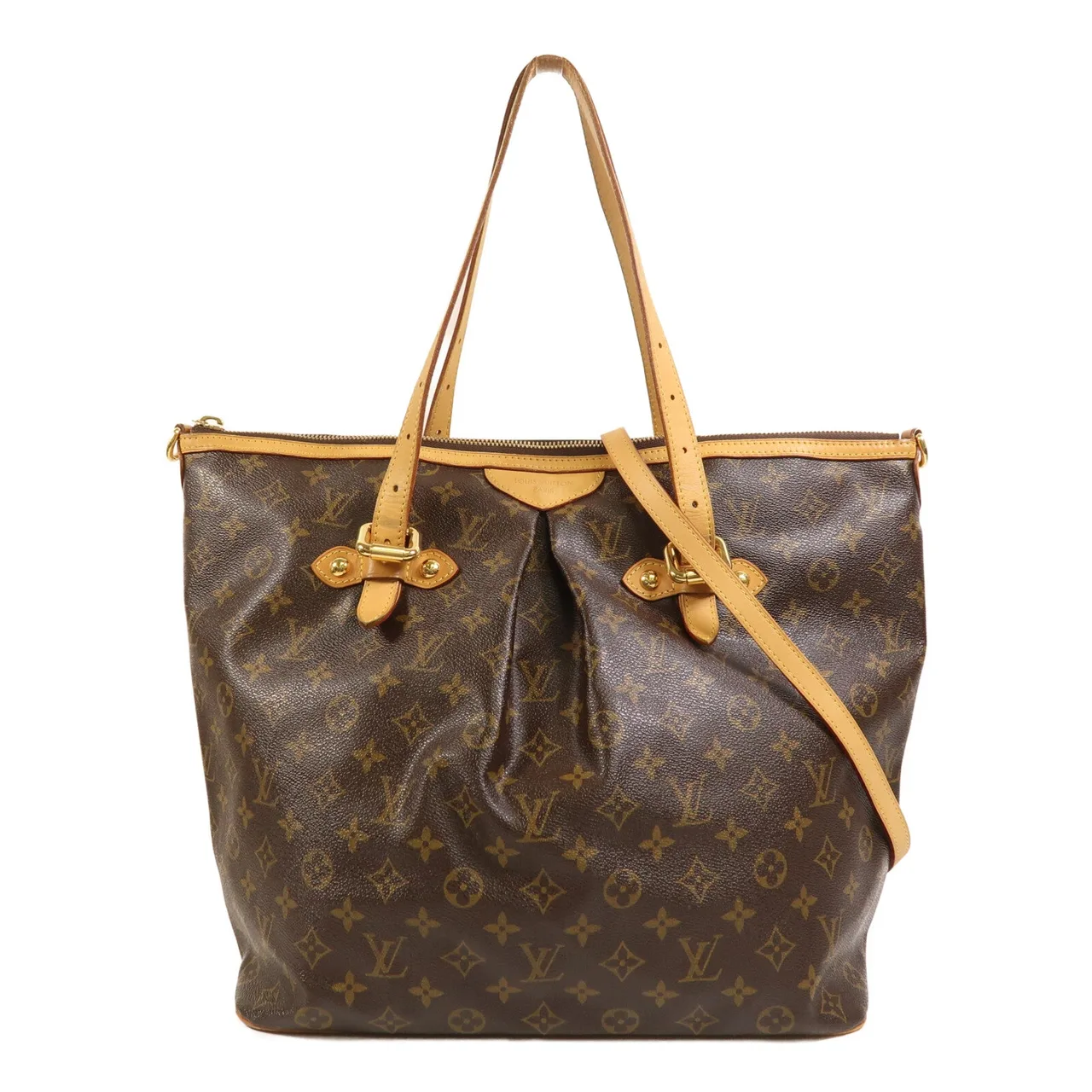 LOUIS VUITTON Palermo M40146 兩用包 塗層帆布 棕色