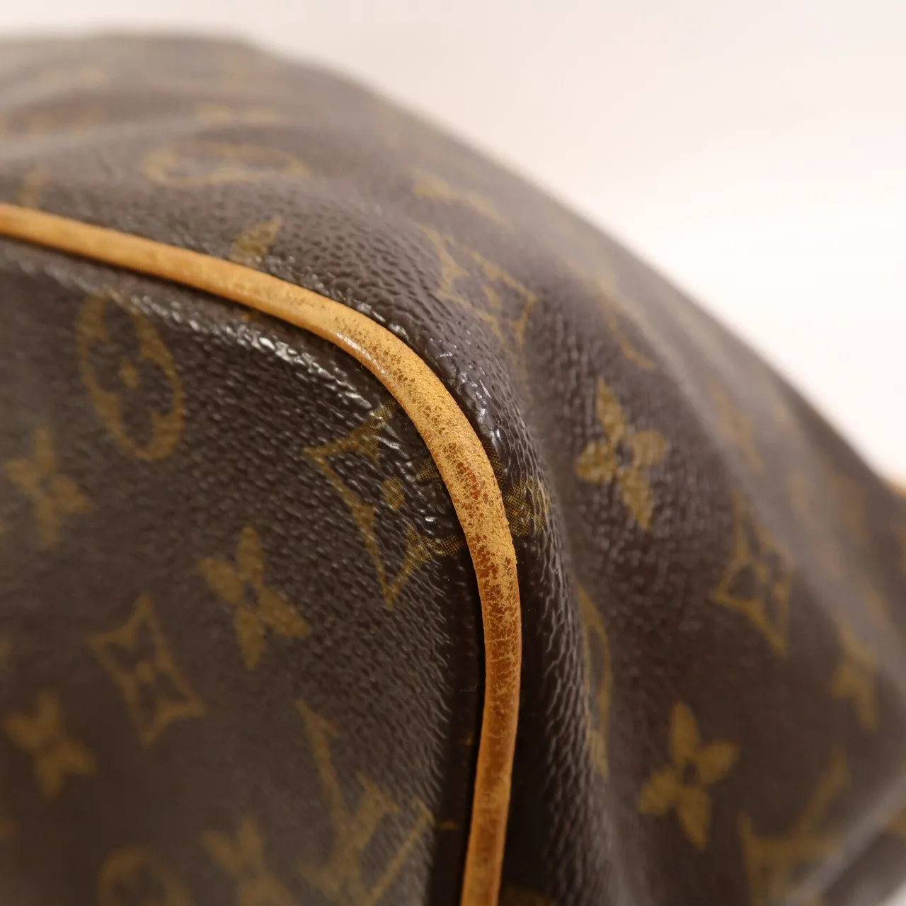 LOUIS VUITTON Palermo M40146 兩用包 塗層帆布 棕色 塗層帆布 中古品B - 縮圖 5