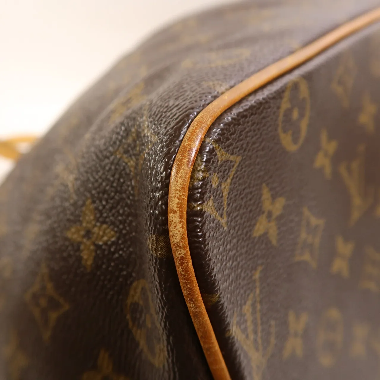 LOUIS VUITTON Palermo M40146 兩用包 塗層帆布 棕色 塗層帆布 中古品B - 縮圖 6