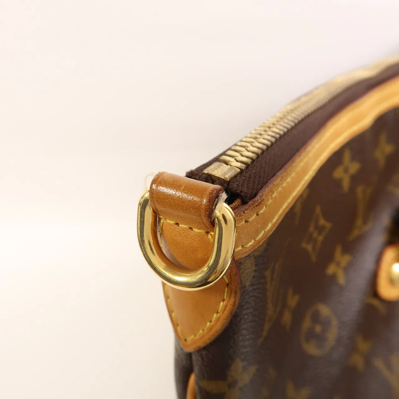 LOUIS VUITTON Palermo M40146 兩用包 塗層帆布 棕色 塗層帆布 中古品B - 縮圖 16