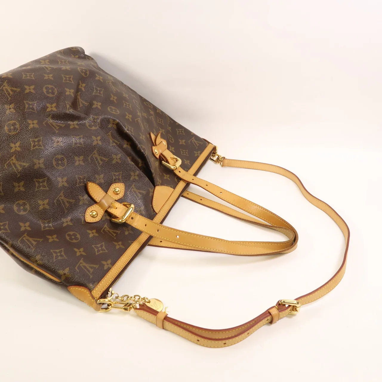 LOUIS VUITTON Palermo M40146 兩用包 塗層帆布 棕色 塗層帆布 中古品B - 縮圖 17