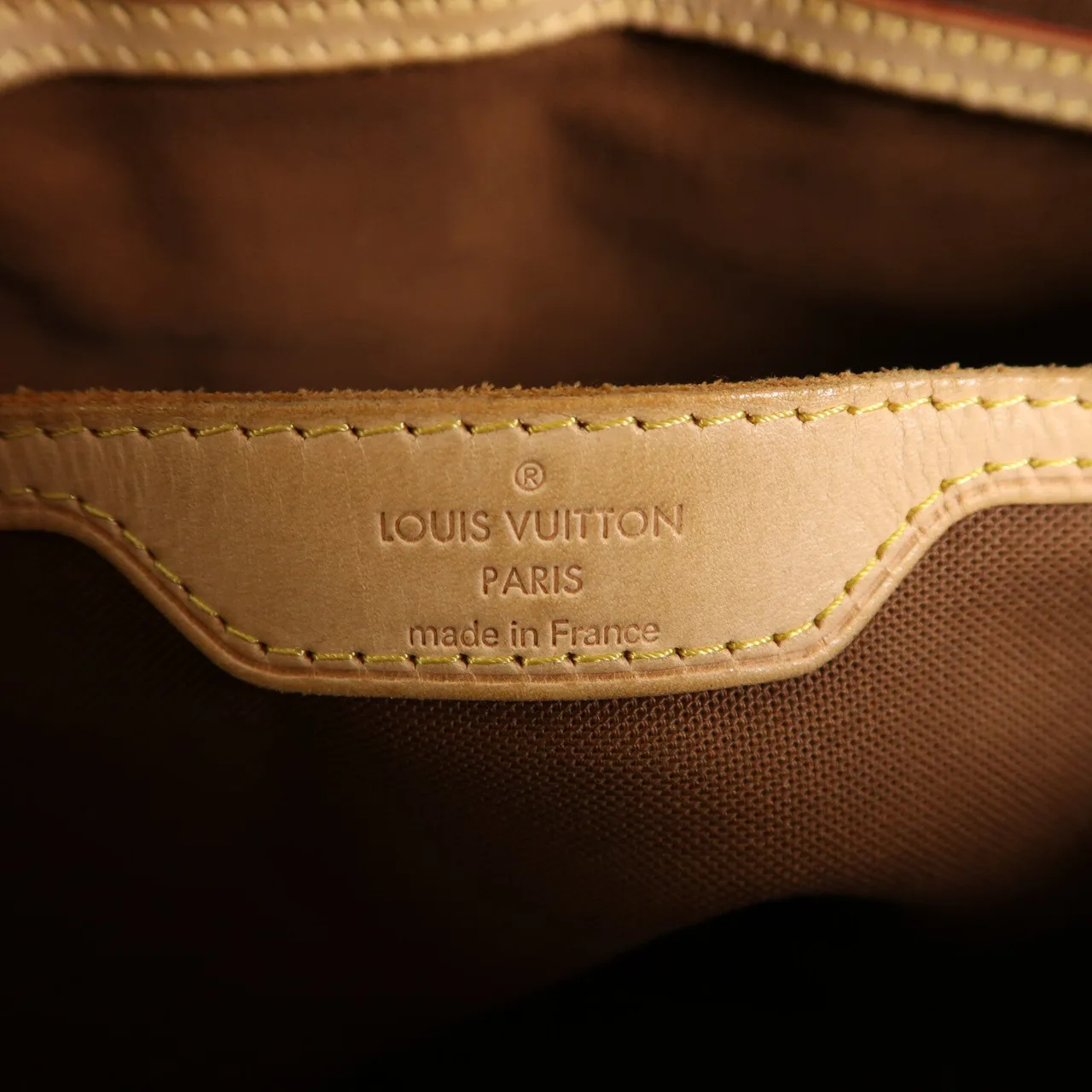 LOUIS VUITTON Palermo M40146 兩用包 塗層帆布 棕色 塗層帆布 中古品B - 縮圖 19