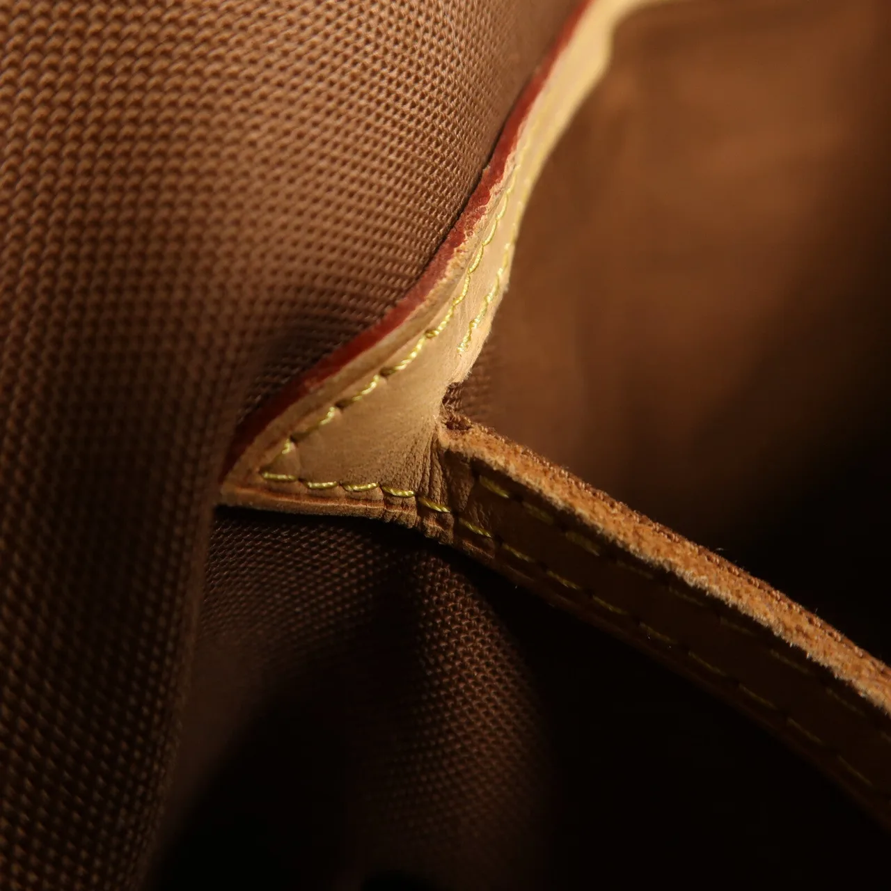 LOUIS VUITTON Palermo M40146 兩用包 塗層帆布 棕色 塗層帆布 中古品B - 縮圖 20