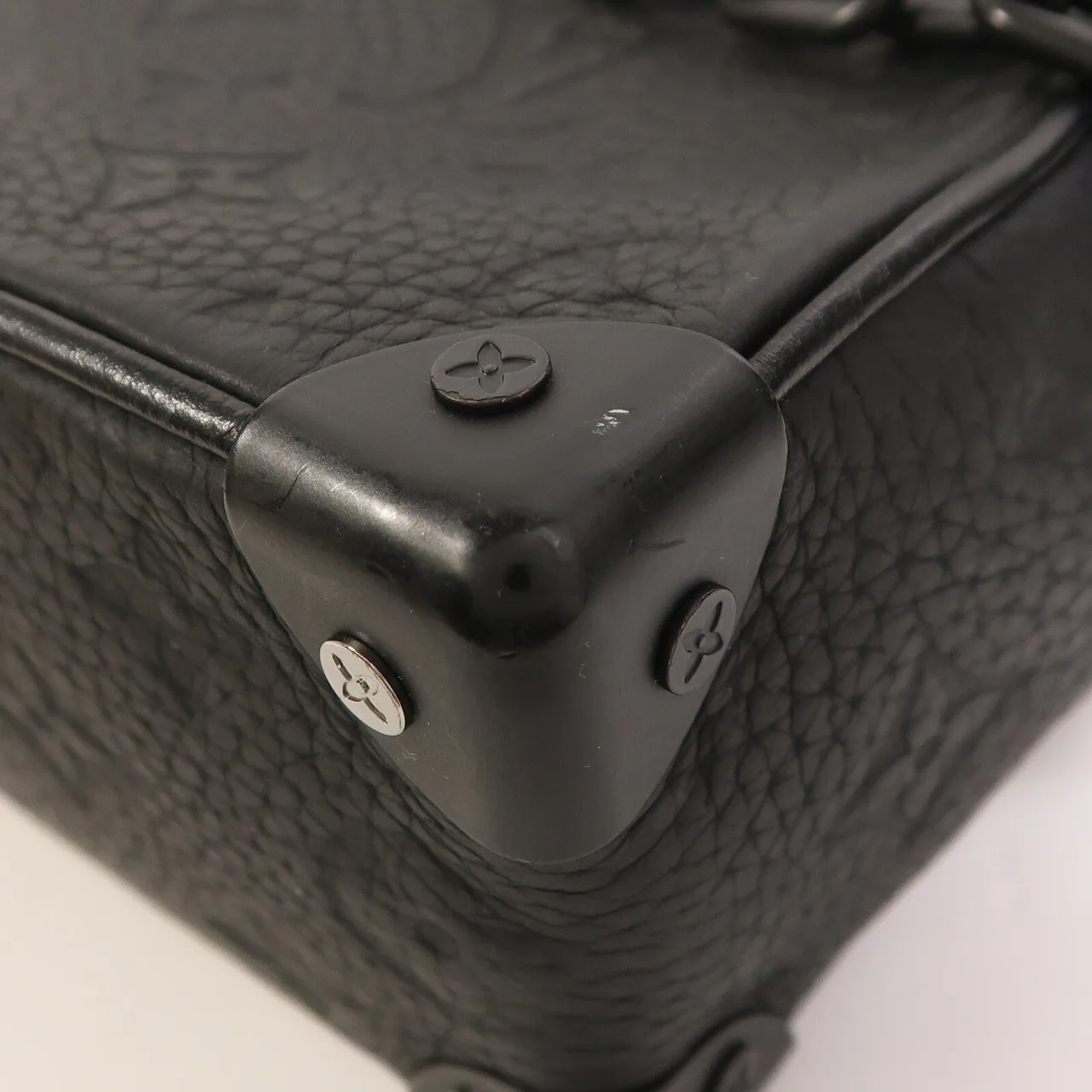 LOUIS VUITTON Soft Trunk M55702 肩背包 牛皮 黑色 牛皮 中古品B - 縮圖 5