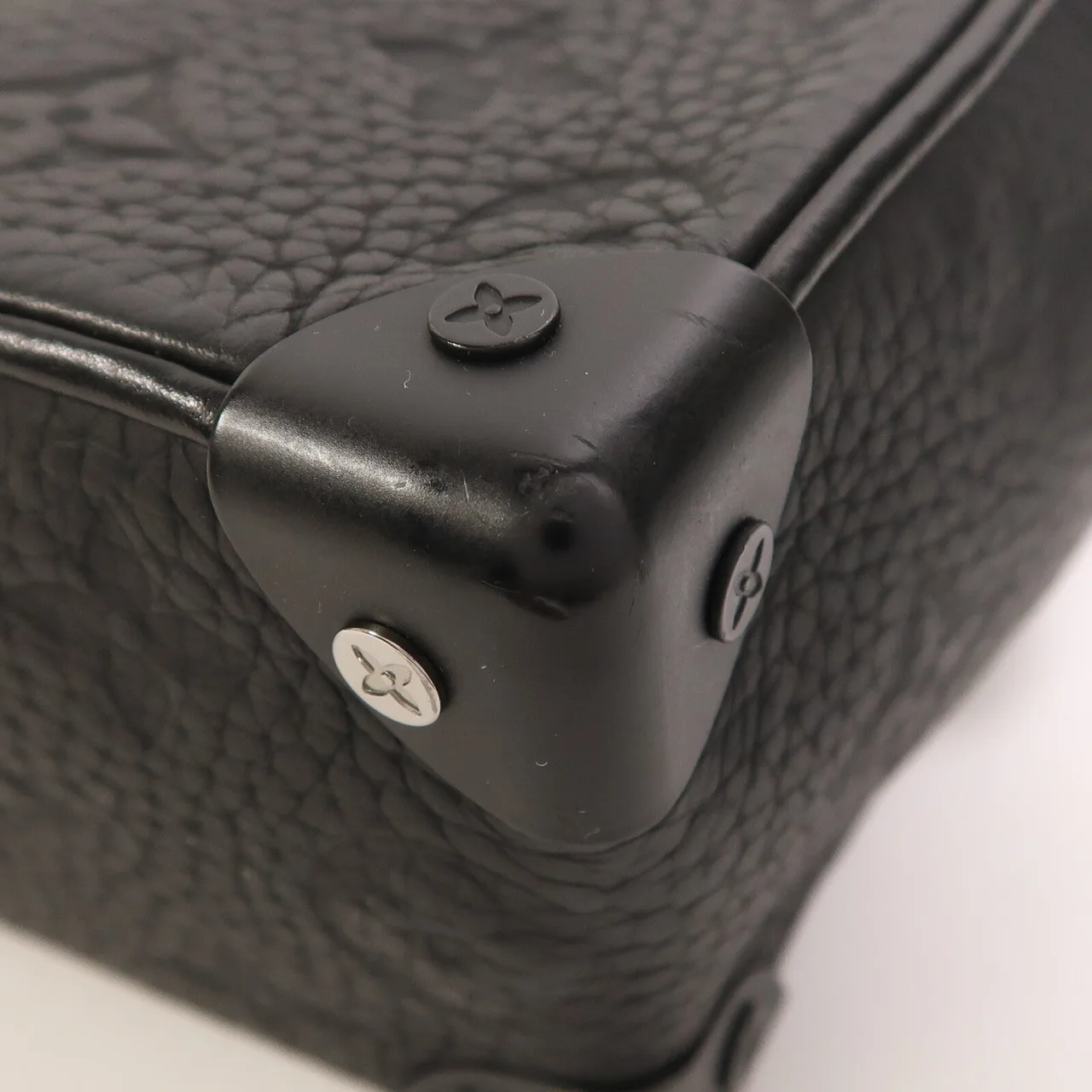 LOUIS VUITTON Soft Trunk M55702 肩背包 牛皮 黑色 牛皮 中古品B - 縮圖 7