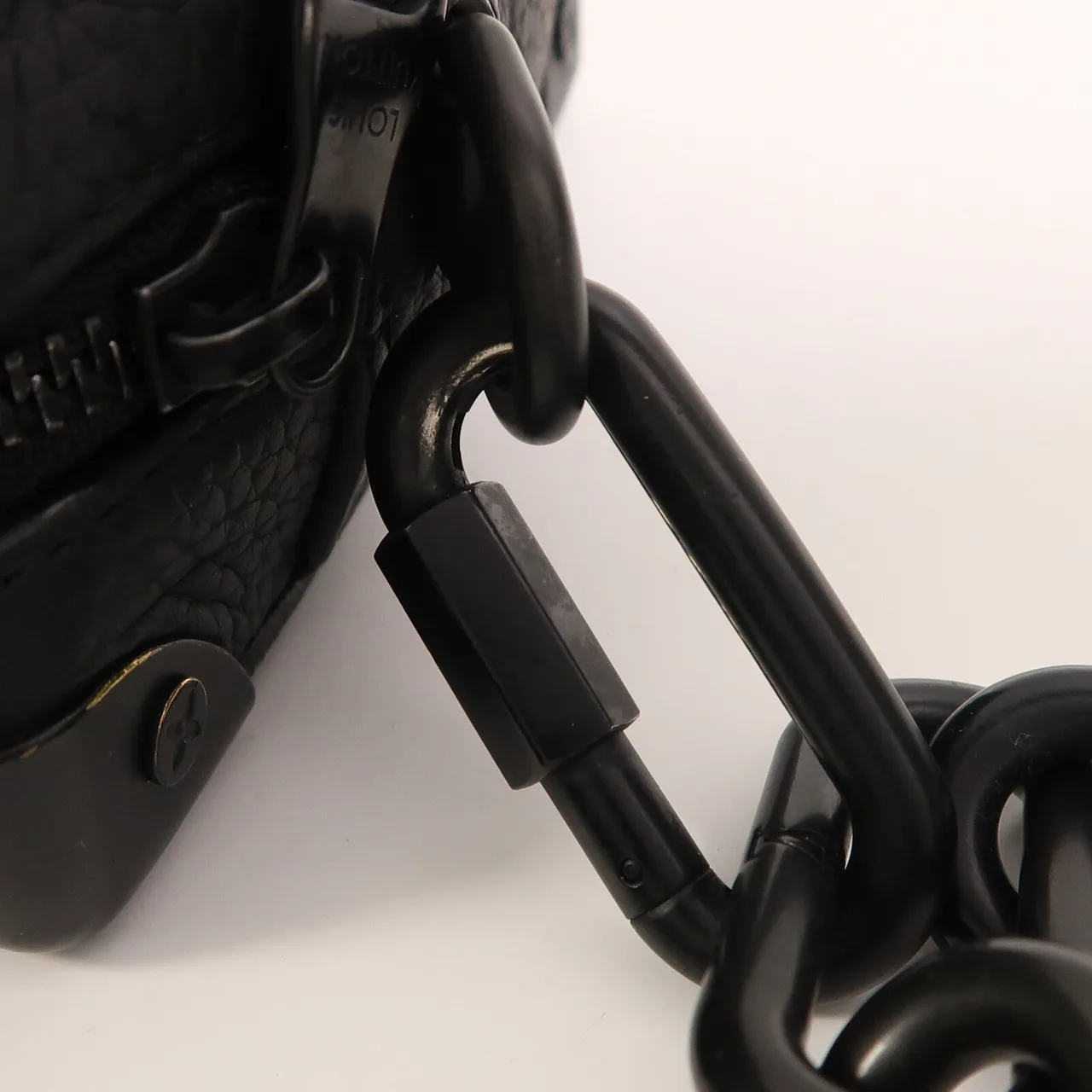 LOUIS VUITTON Soft Trunk M55702 肩背包 牛皮 黑色 牛皮 中古品B - 縮圖 9