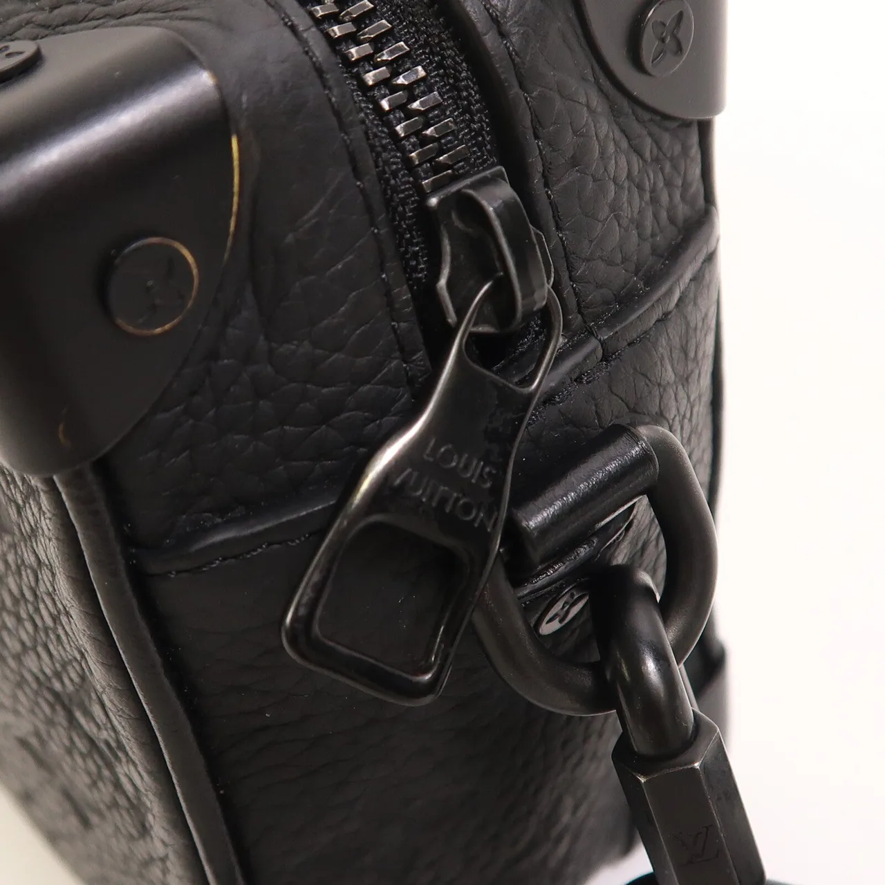 LOUIS VUITTON Soft Trunk M55702 肩背包 牛皮 黑色 牛皮 中古品B - 縮圖 11