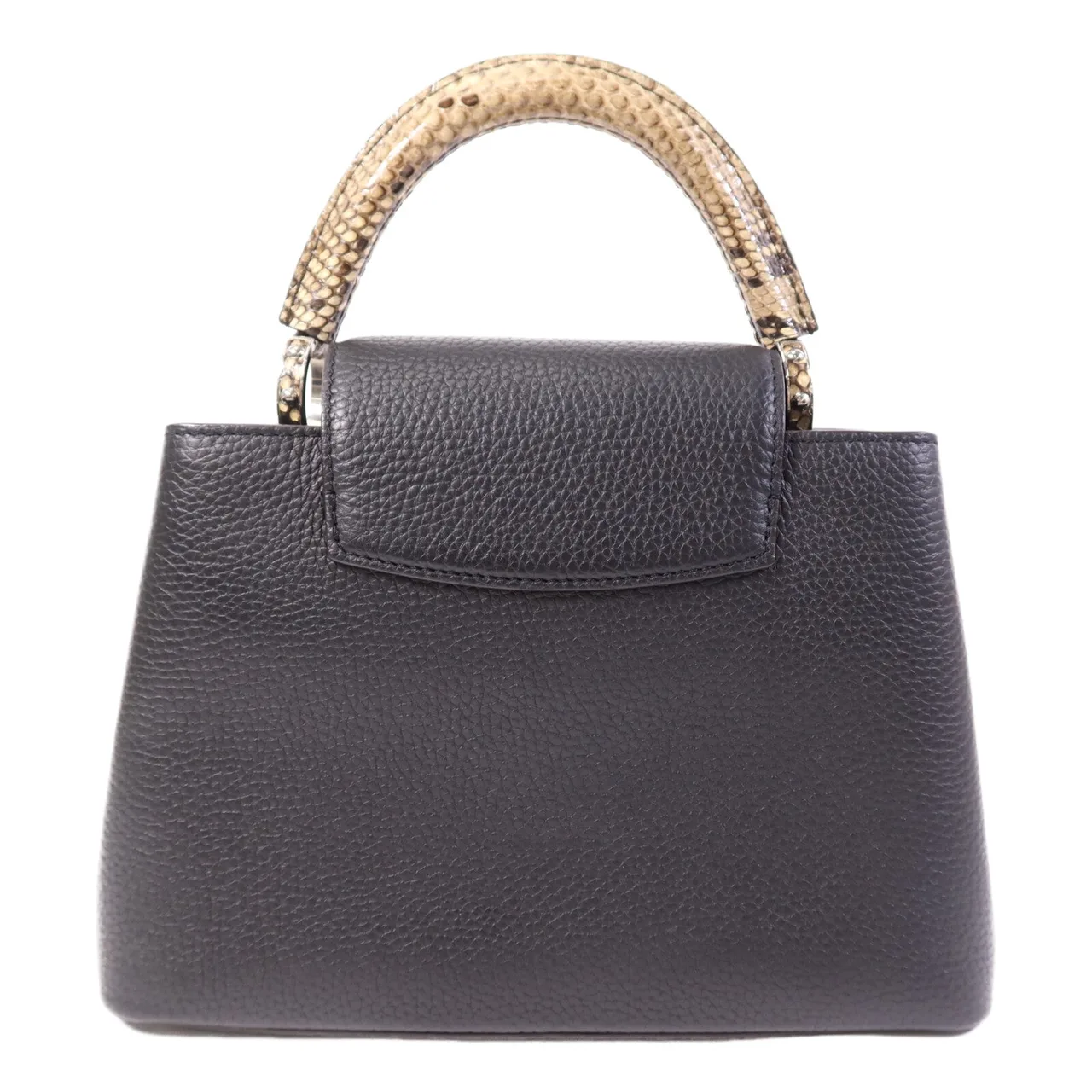 LOUIS VUITTON Capucines N92040 肩背包 牛皮 黑色 / Black 牛皮 中古品A - 縮圖 2