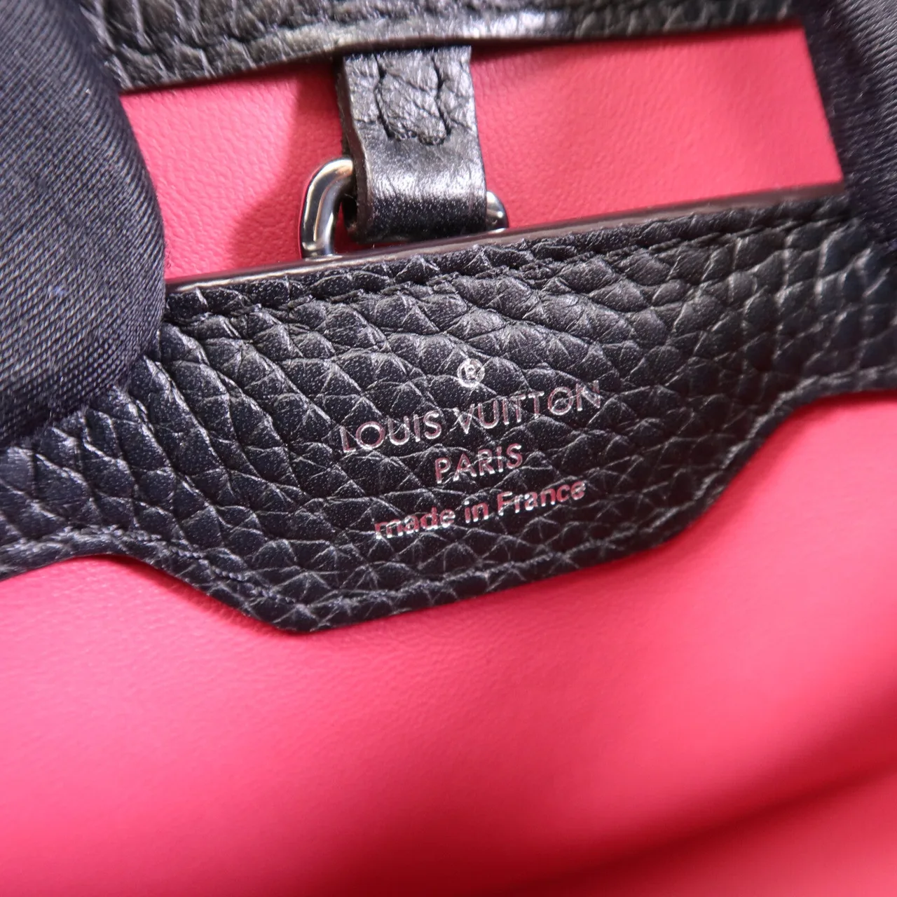 LOUIS VUITTON Capucines N92040 肩背包 牛皮 黑色 / Black 牛皮 中古品A - 縮圖 6