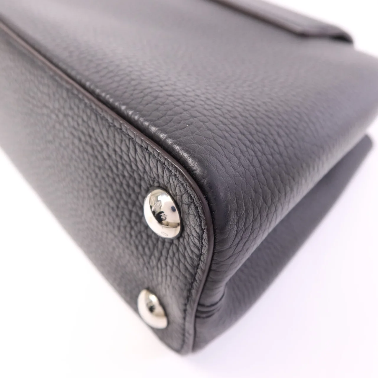 LOUIS VUITTON Capucines N92040 肩背包 牛皮 黑色 / Black 牛皮 中古品A - 縮圖 11