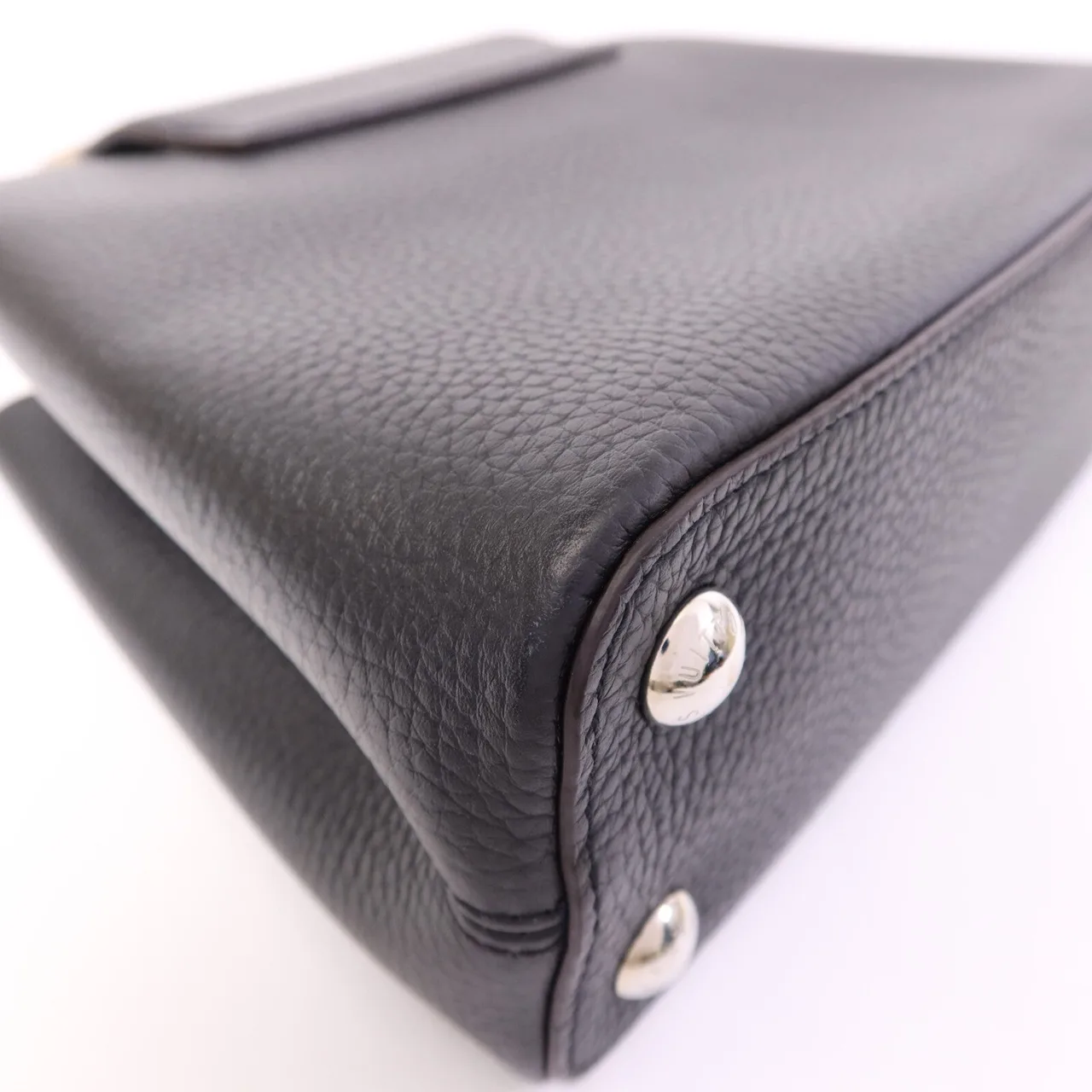 LOUIS VUITTON Capucines N92040 肩背包 牛皮 黑色 / Black 牛皮 中古品A - 縮圖 12