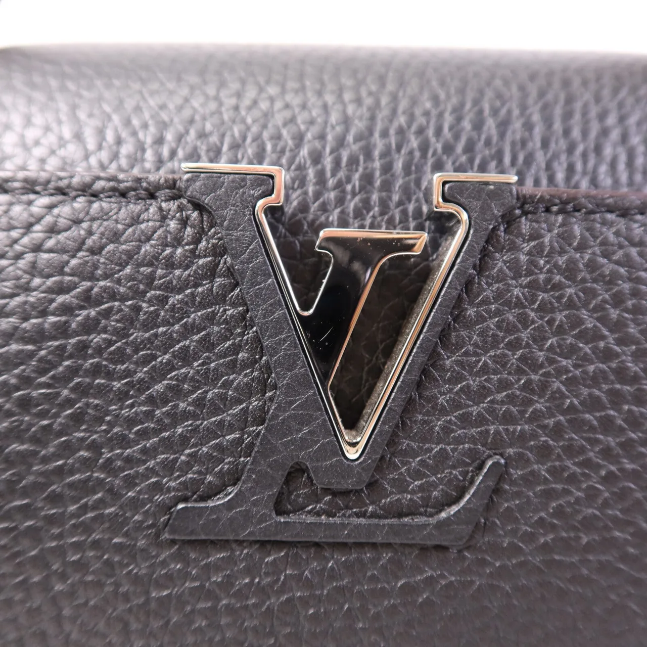 LOUIS VUITTON Capucines N92040 肩背包 牛皮 黑色 / Black 牛皮 中古品A - 縮圖 13