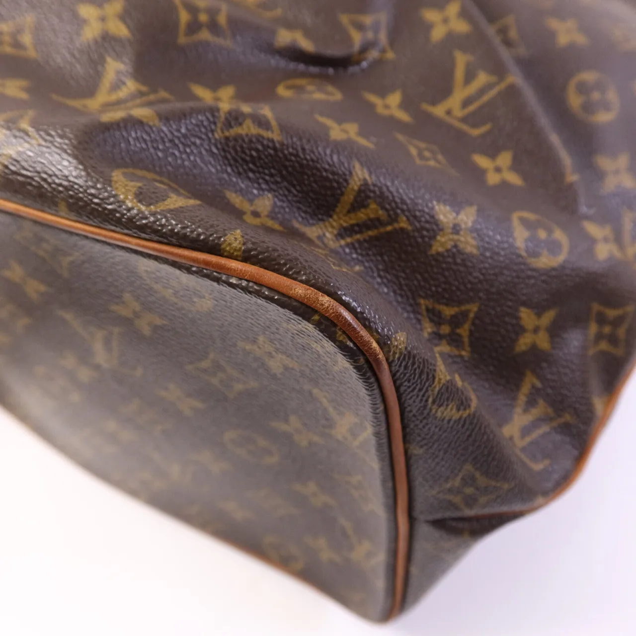 LOUIS VUITTON Palermo M40146 2-Way Bag Coated Canvas 棕色 Coated Canvas Rank B - Thumbnail 10