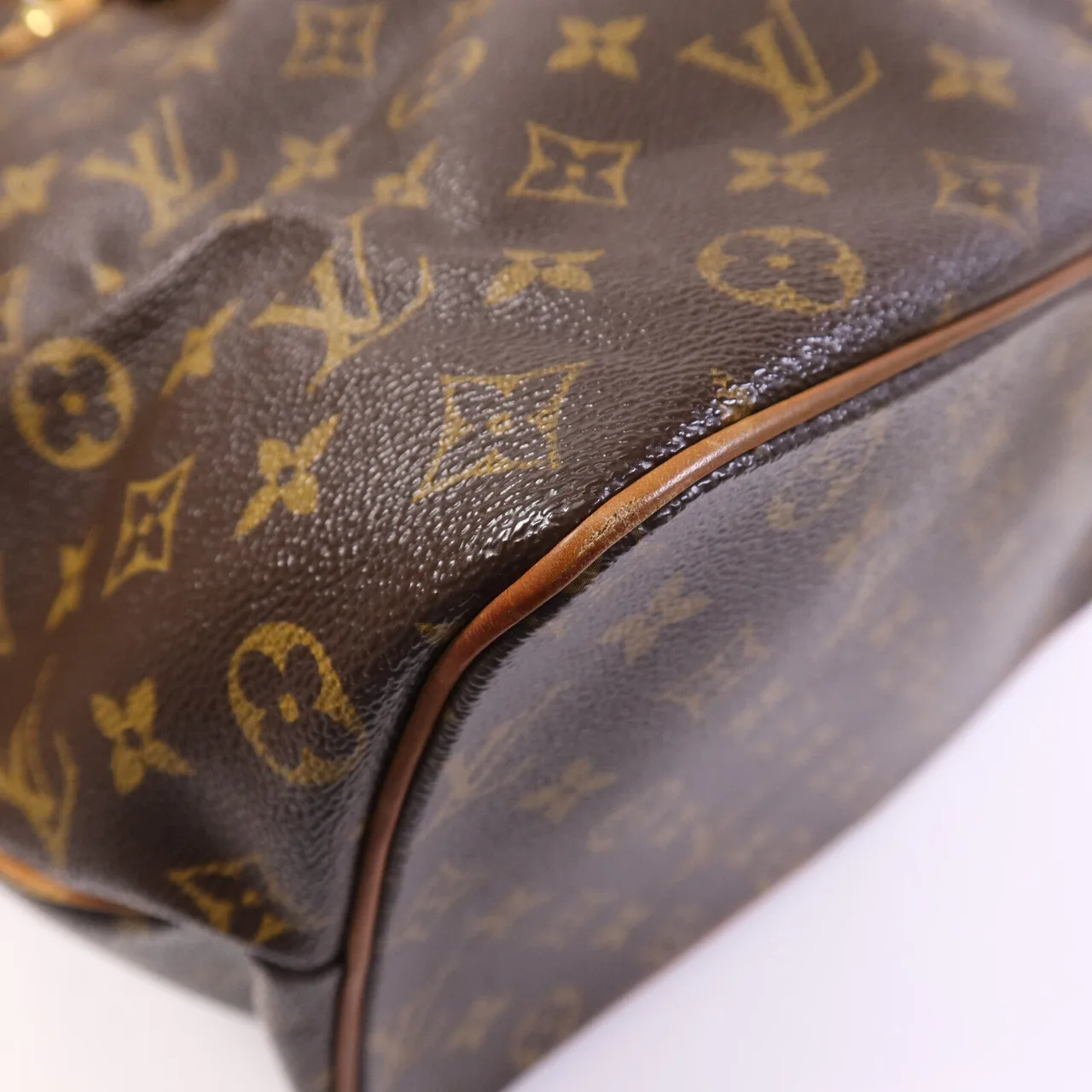 LOUIS VUITTON Palermo M40146 2-Way Bag Coated Canvas 棕色 Coated Canvas Rank B - Thumbnail 11