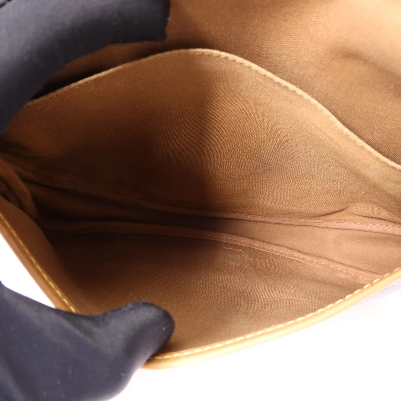 LOUIS VUITTON Saumur M42256 肩背包 塗層帆布 棕色 塗層帆布 中古品B - 縮圖 5