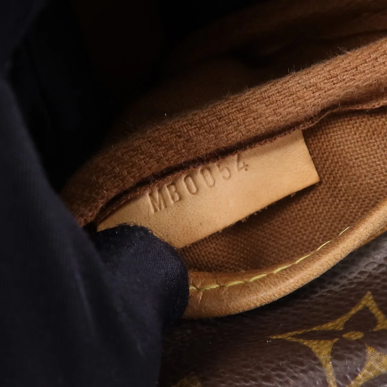 LOUIS VUITTON Saumur M42256 肩背包 塗層帆布 棕色 塗層帆布 中古品B - 縮圖 9