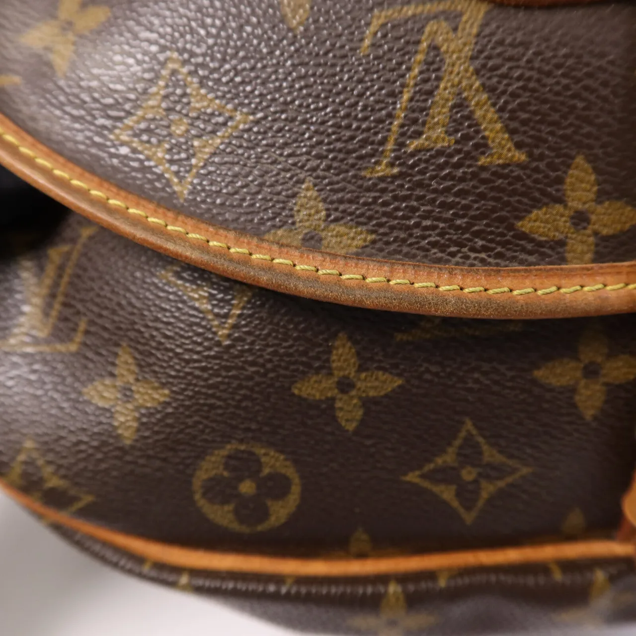 LOUIS VUITTON Saumur M42256 肩背包 塗層帆布 棕色 塗層帆布 中古品B - 縮圖 16