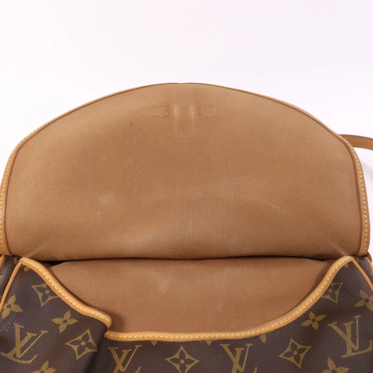 LOUIS VUITTON Saumur M42256 肩背包 塗層帆布 棕色 塗層帆布 中古品B - 縮圖 17