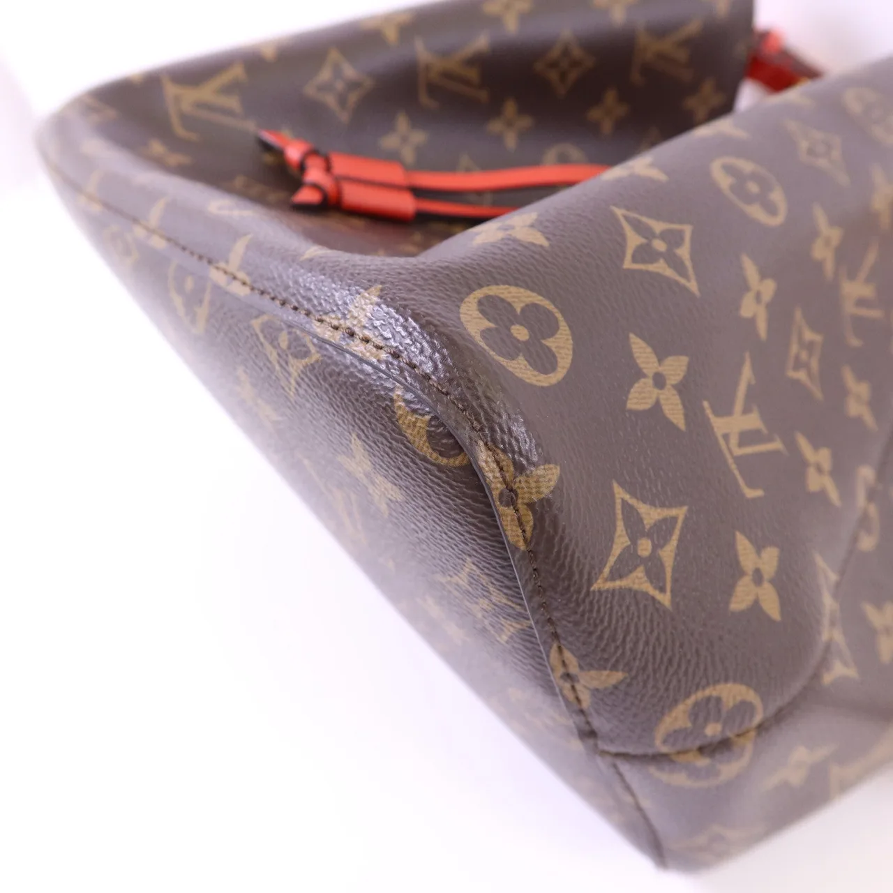 LOUIS VUITTON NeoNoe M44021 肩背包 塗層帆布 紅色 / 棕色 / Brown/Red 塗層帆布 中古品A - 縮圖 11