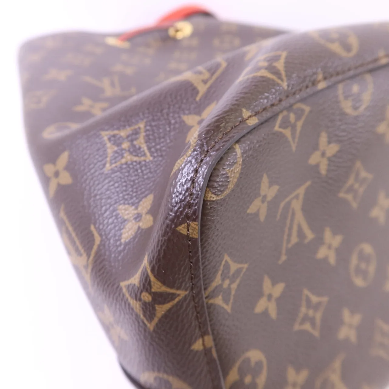 LOUIS VUITTON NeoNoe M44021 肩背包 塗層帆布 紅色 / 棕色 / Brown/Red 塗層帆布 中古品A - 縮圖 14