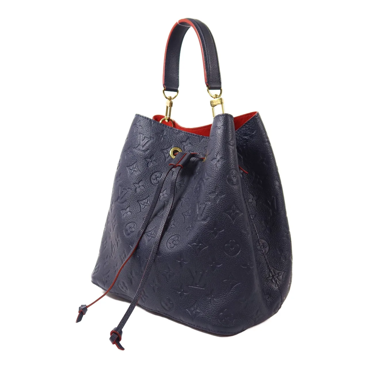 LOUIS VUITTON NeoNoe M45306 2-Way Bag Calfskin 海軍藍 Calfskin Rank A - Thumbnail 3